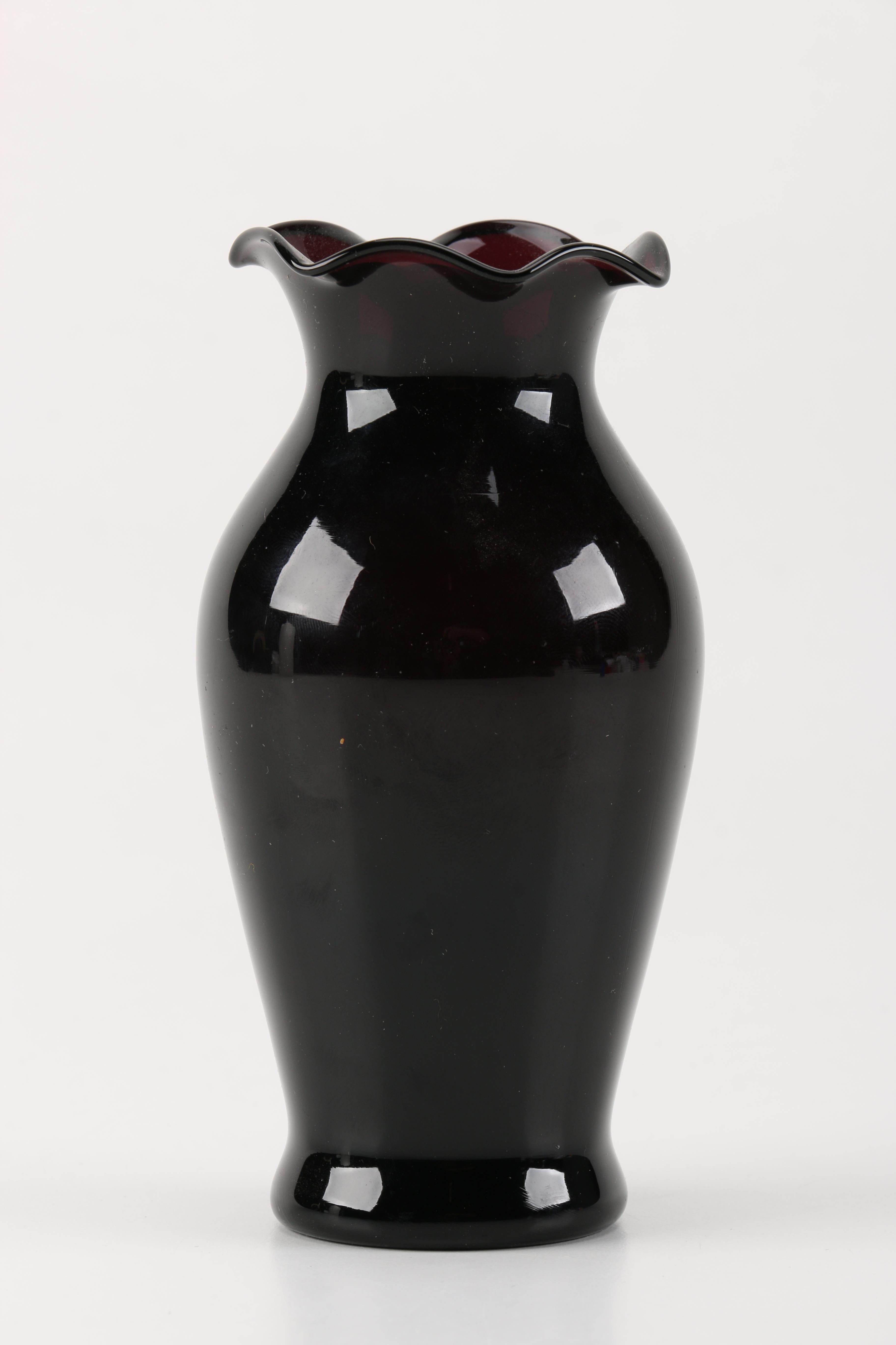 Vintage Black Amethyst Glassware