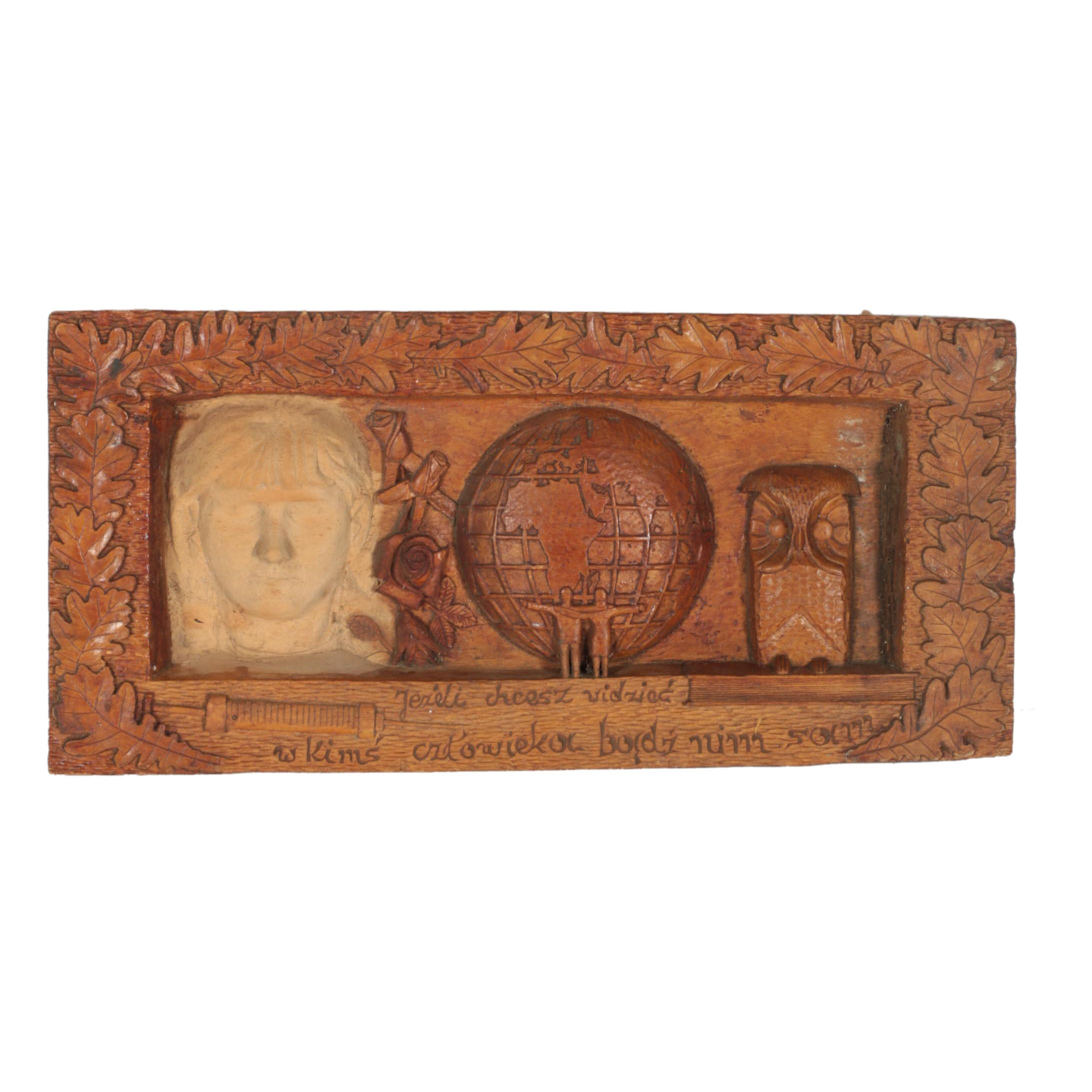 Polish Carved Wooden Folk Art