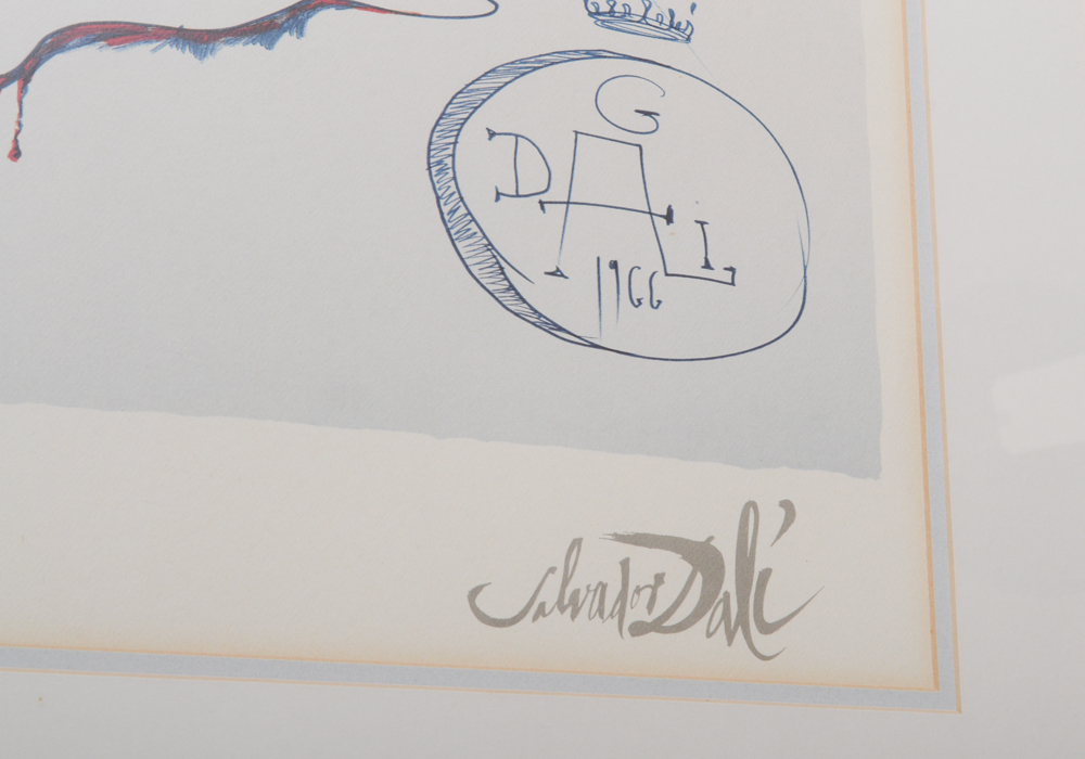 Limited Edition Offset Lithograph After Salvador Dali's "Don Quixote on an Infinite Landscape"