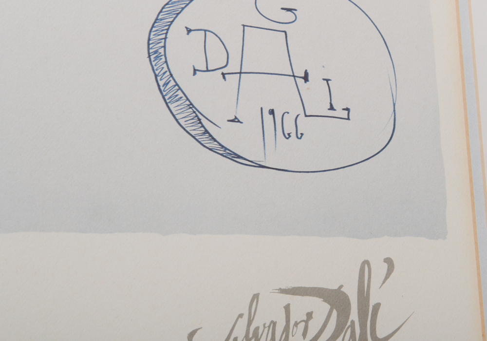 Limited Edition Offset Lithograph After Salvador Dali's "Don Quixote on an Infinite Landscape"