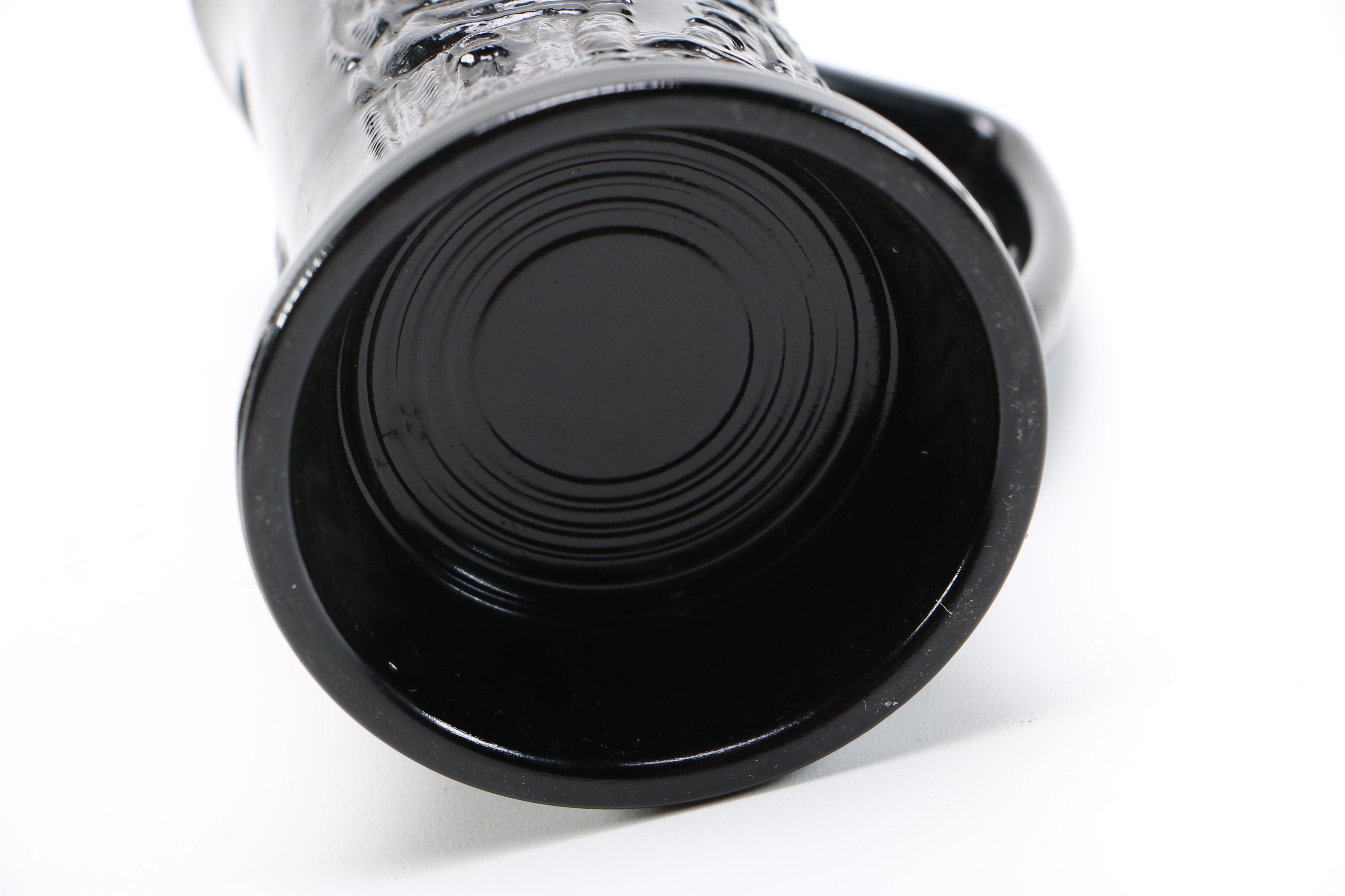 Black Amethyst Glass Mugs