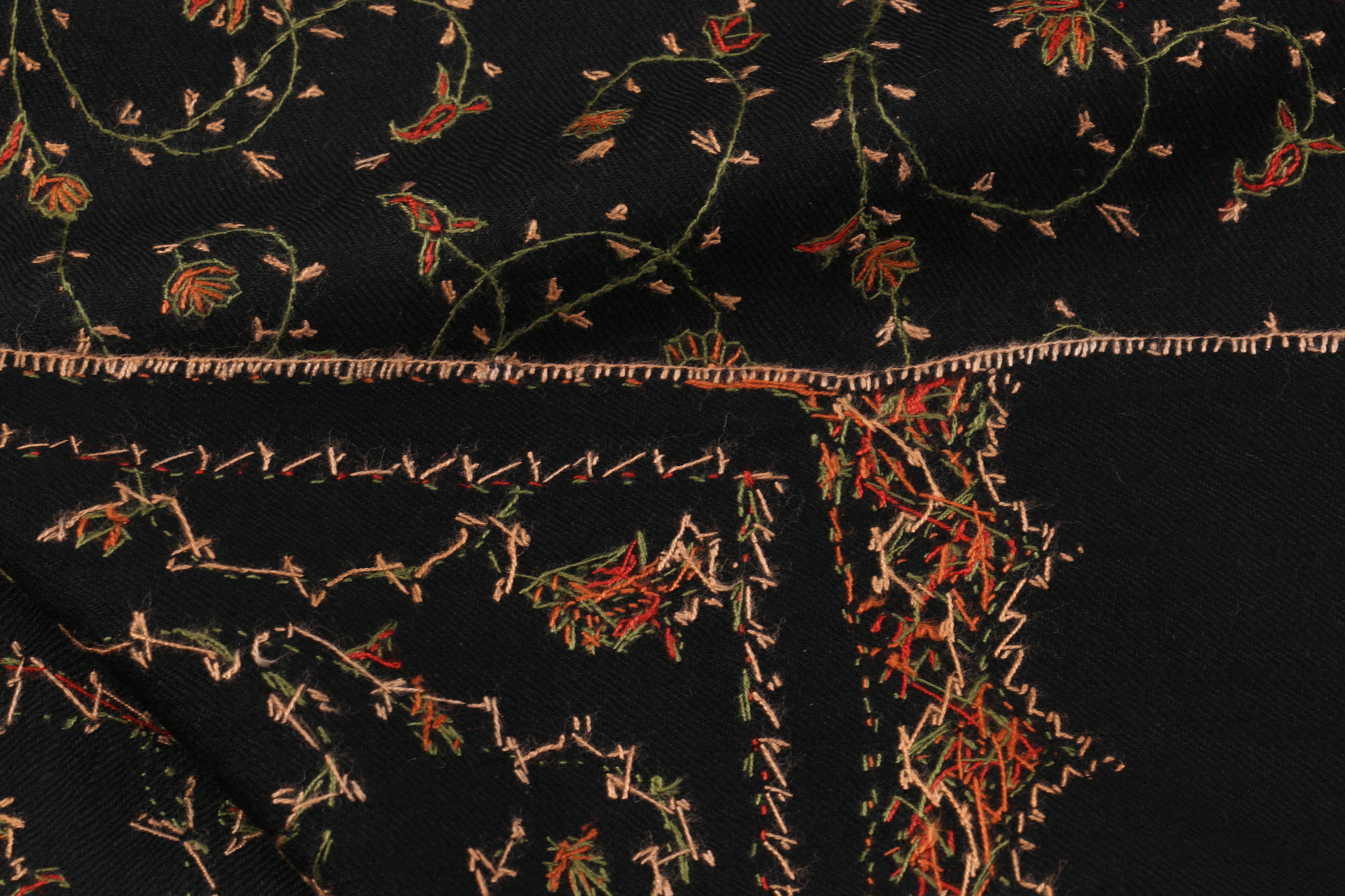 Floral Embroidered Scarf