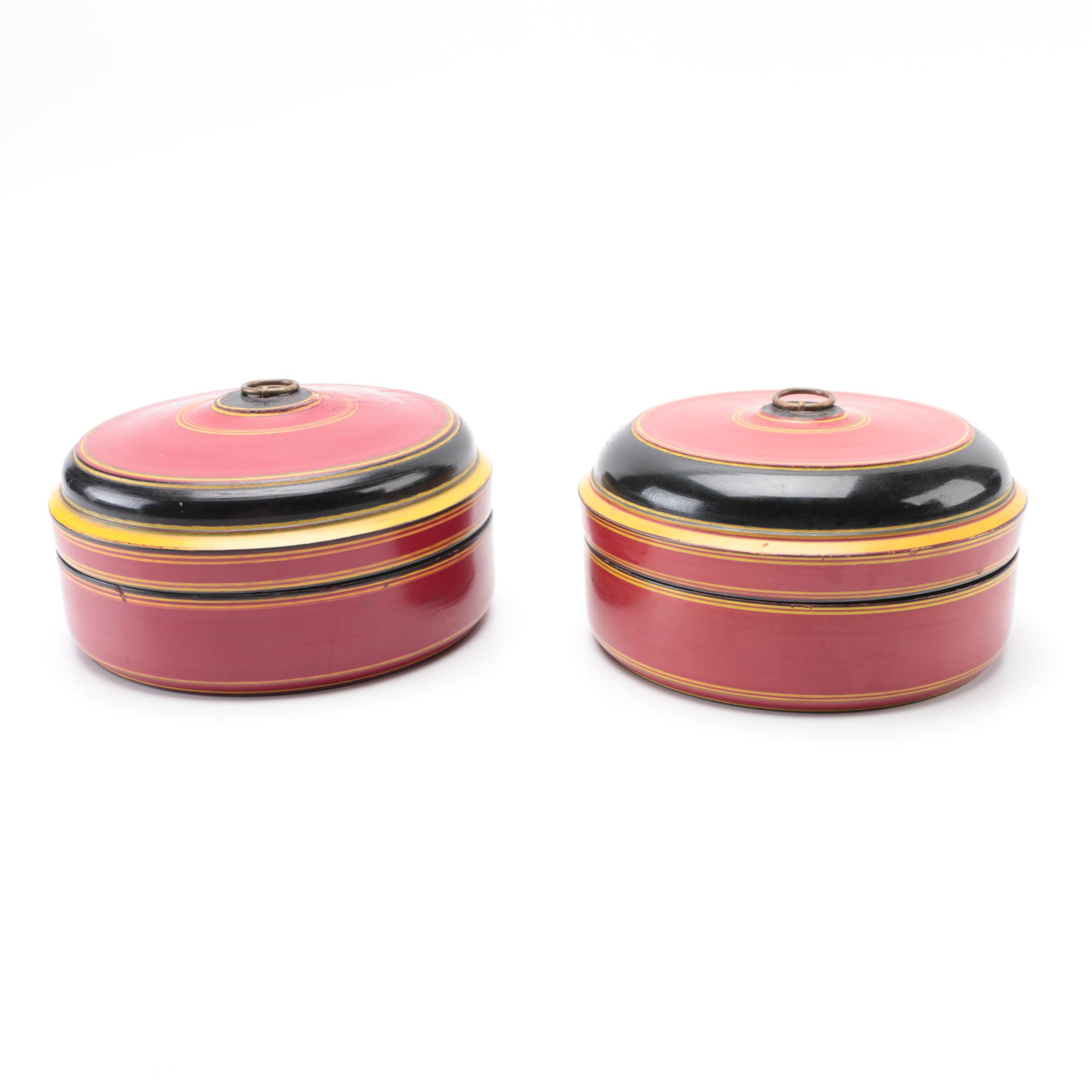 Lidded Wooden Bowls