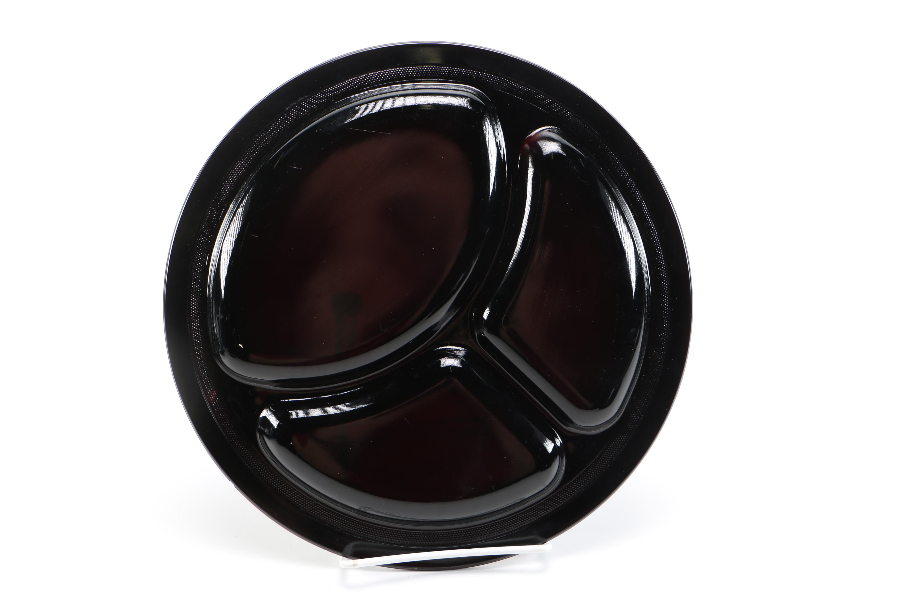 Black Amethyst Glass Dishes