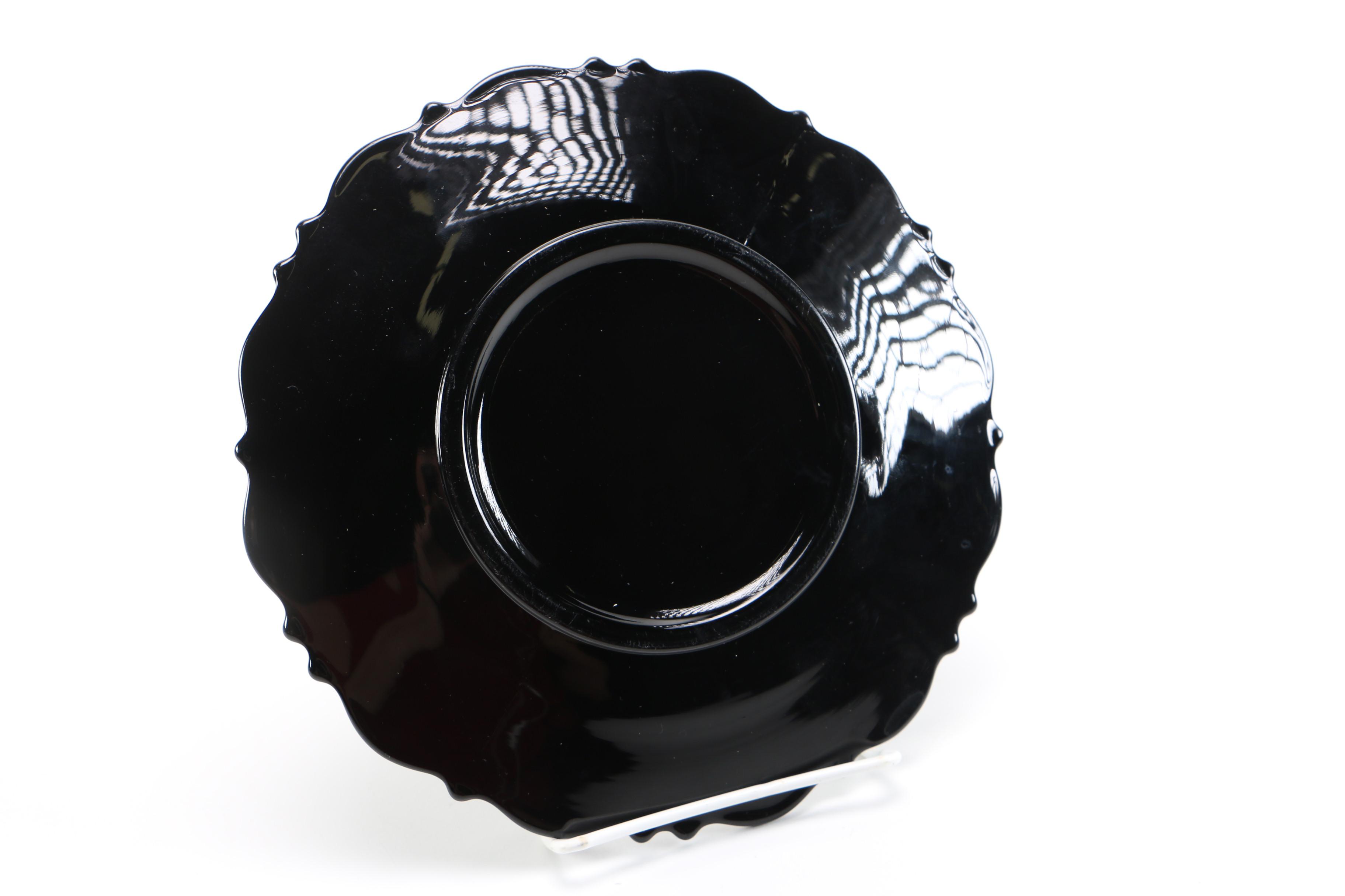 Black Amethyst Glass Dishes