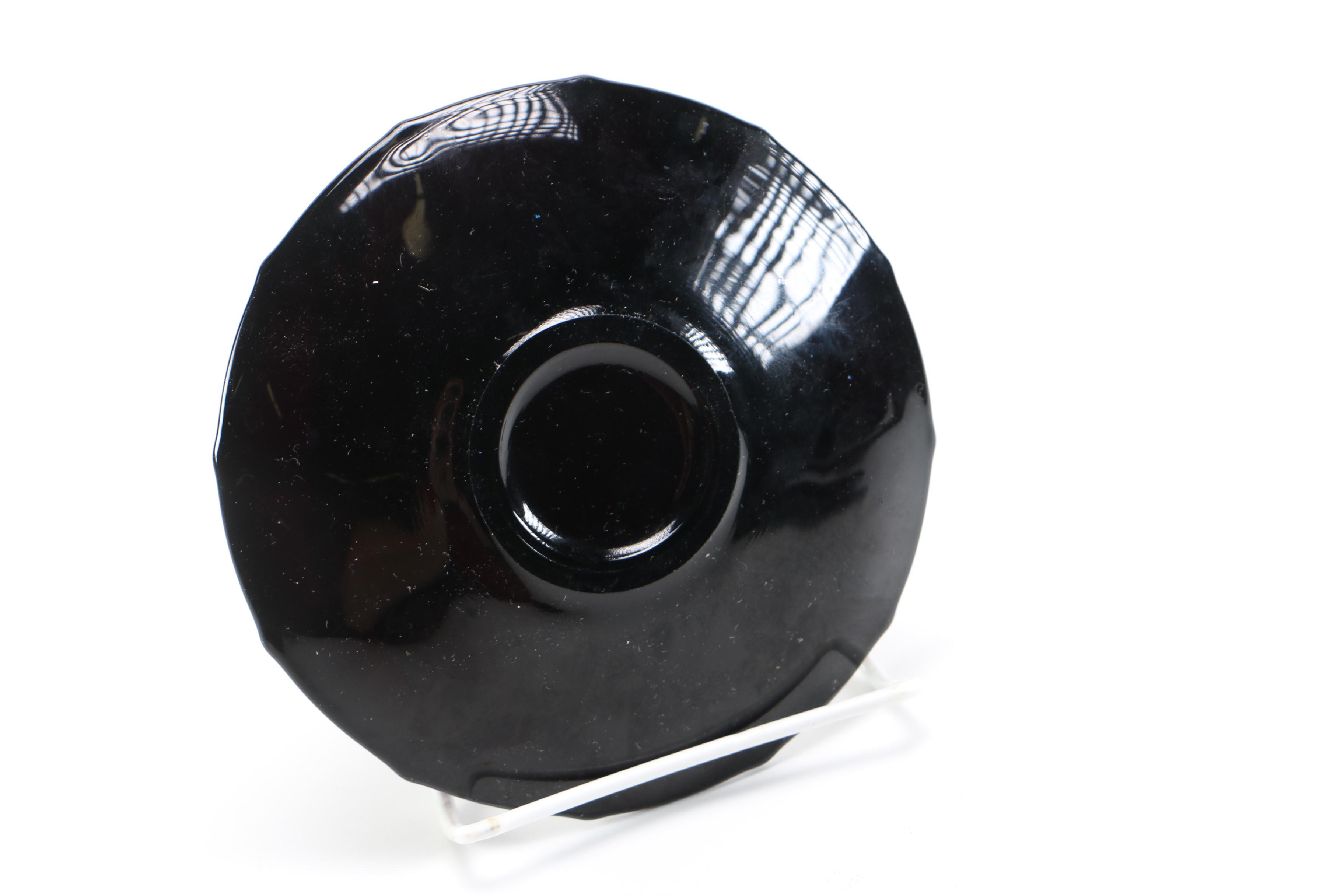 Black Amethyst Glass Dishes