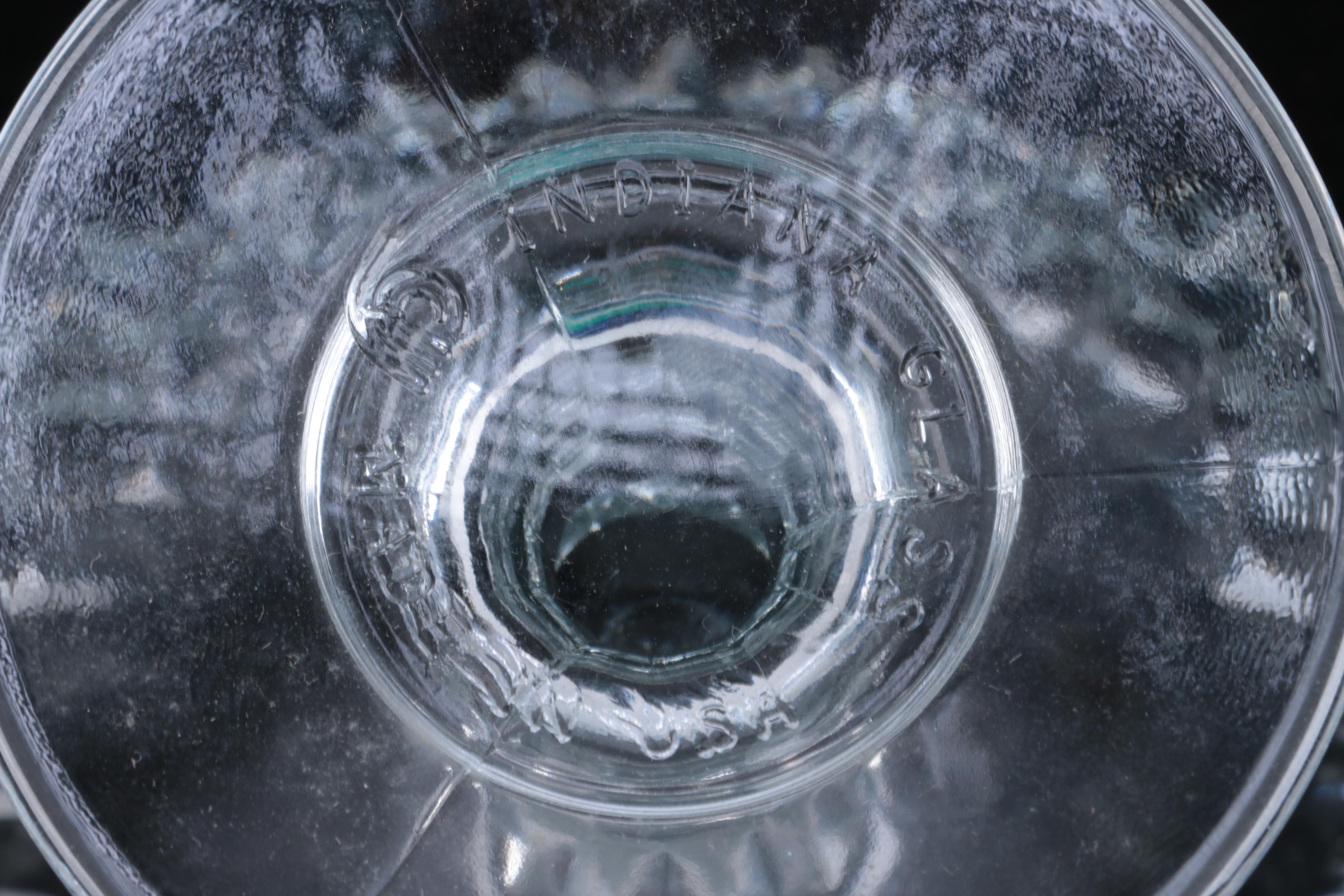 Pressed Glass Including Indiana Glass "Diamond Point"