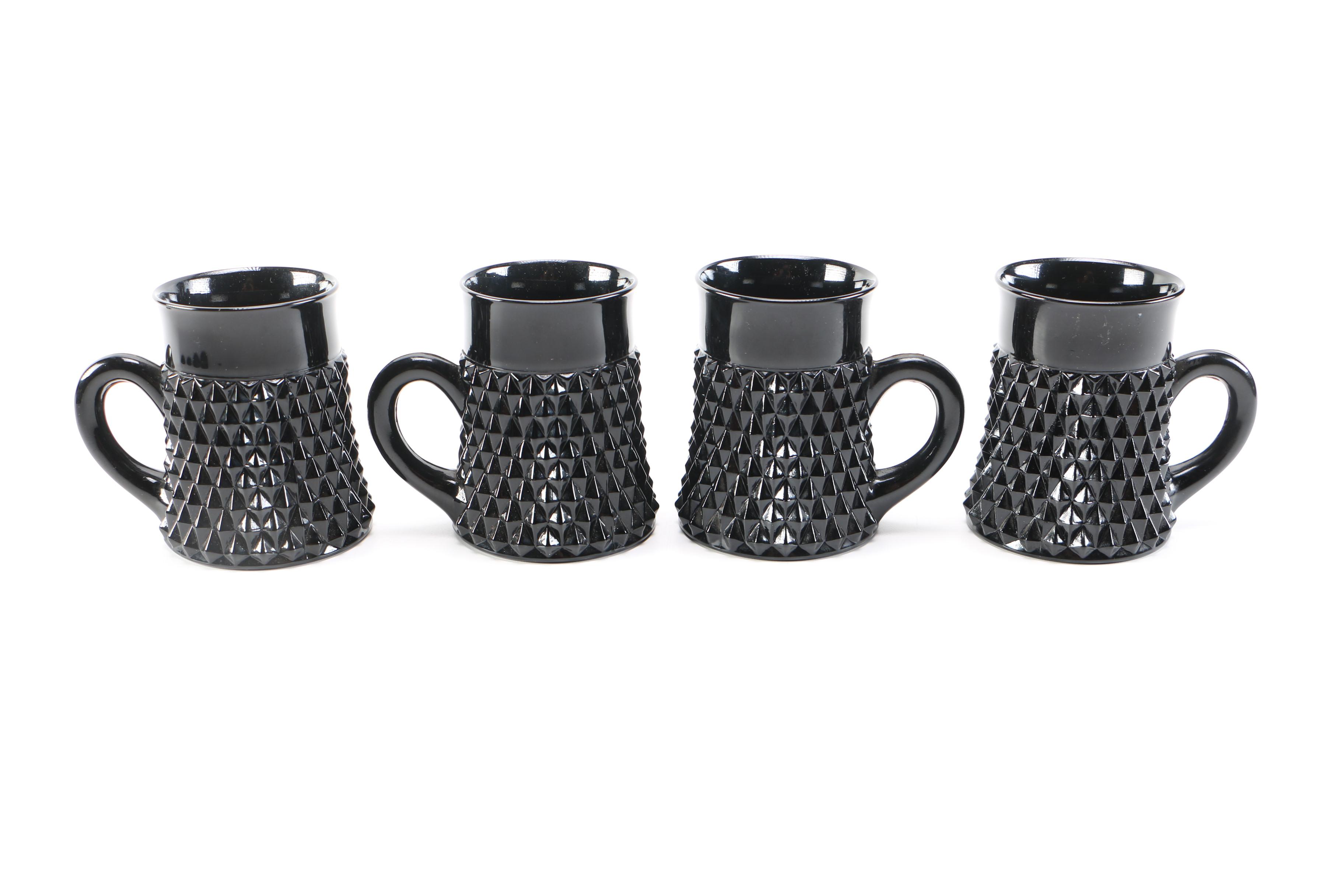 Vintage  Black Amethyst Glassware