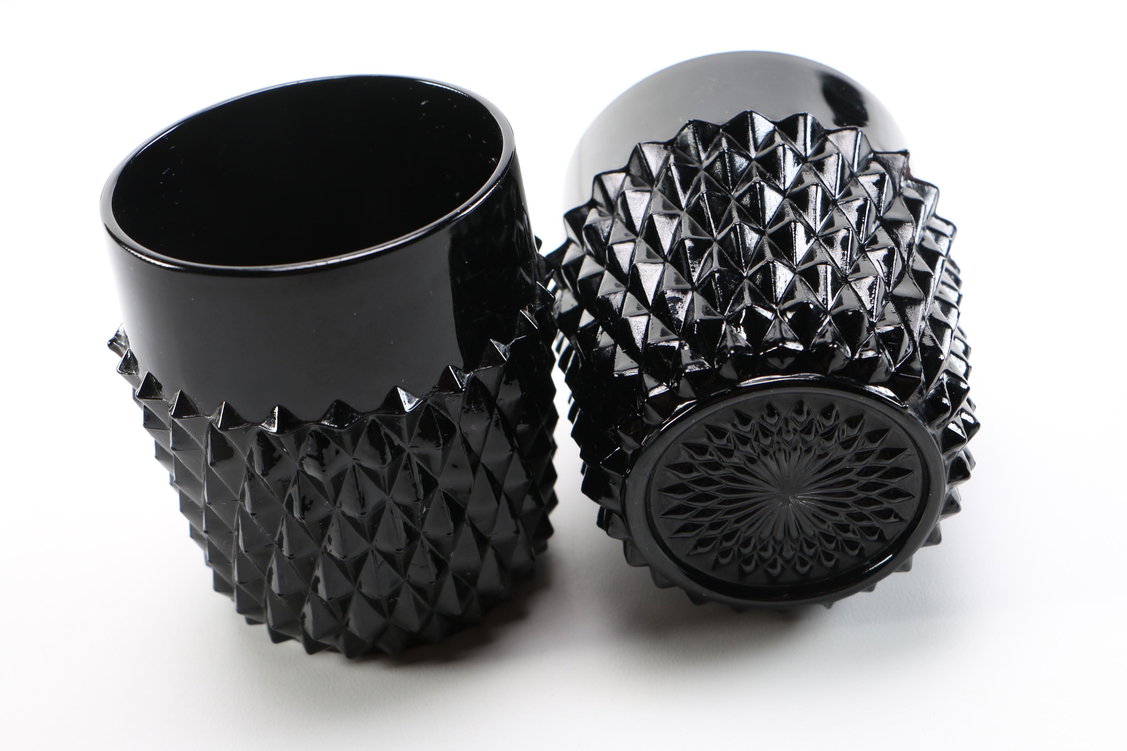 Vintage  Black Amethyst Glassware