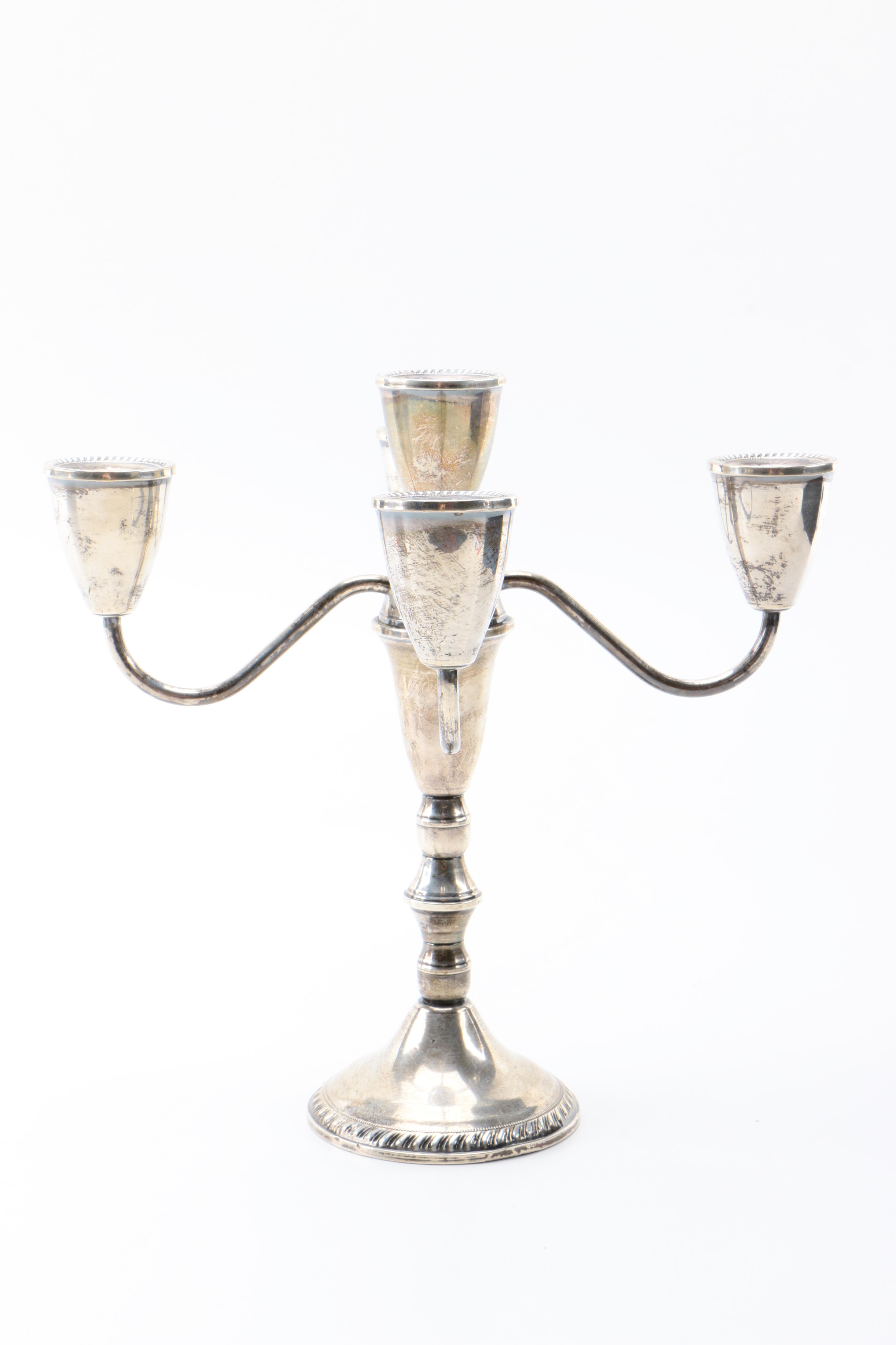 Mid-Century Duchin Creation Weighted Sterling Silver Candelabra
