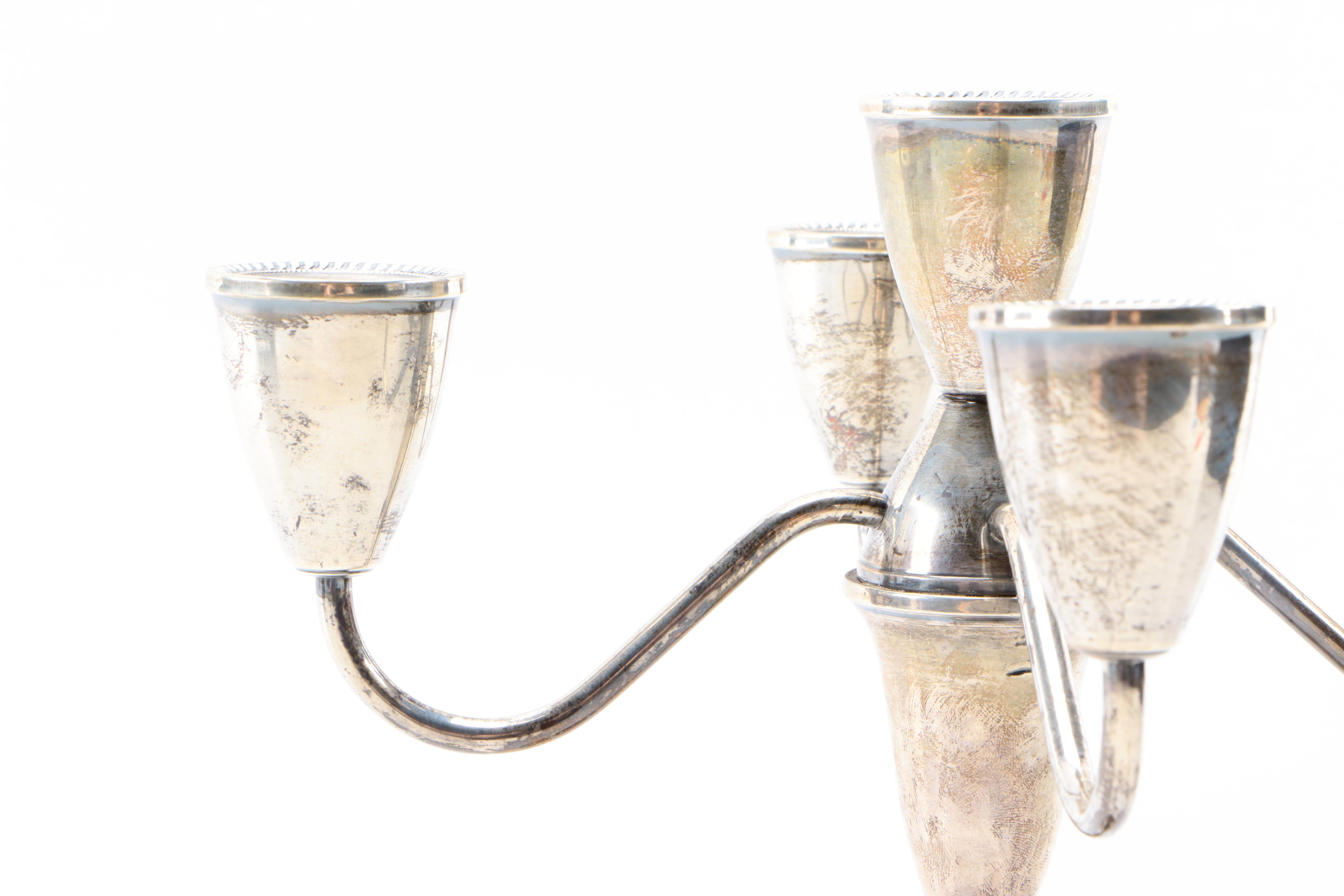 Mid-Century Duchin Creation Weighted Sterling Silver Candelabra