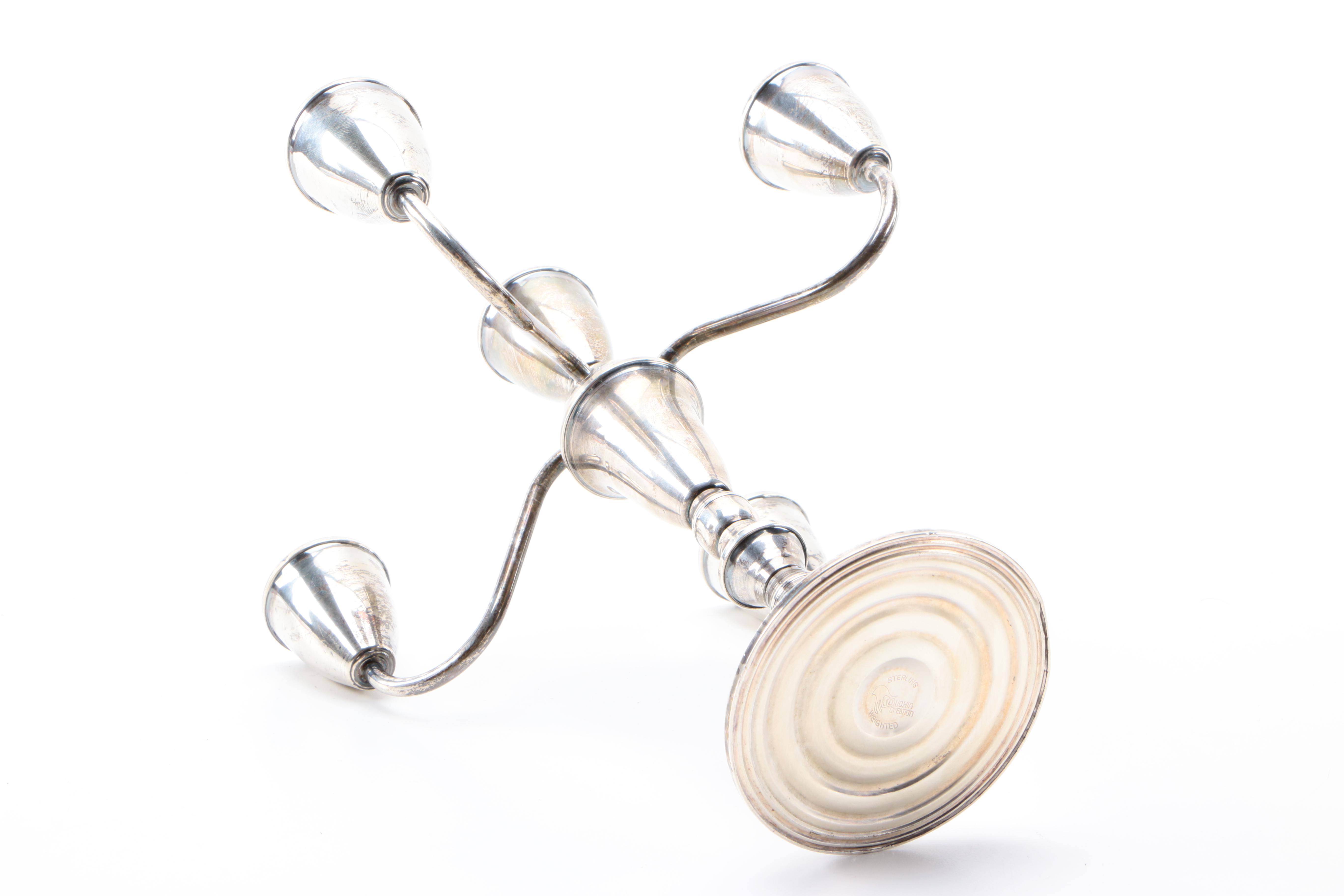 Mid-Century Duchin Creation Weighted Sterling Silver Candelabra