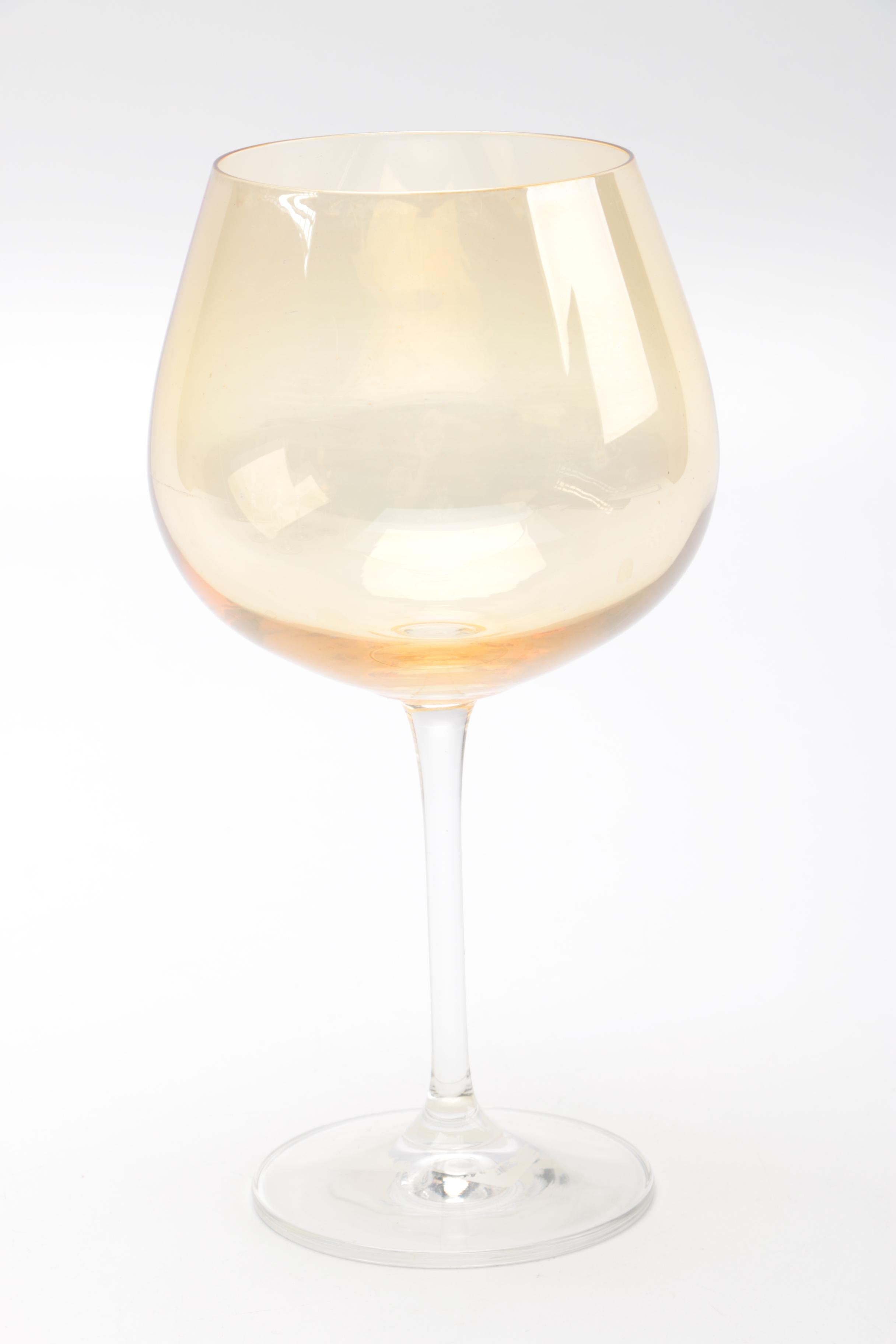 Colored and Hand Blown Wine Glasses