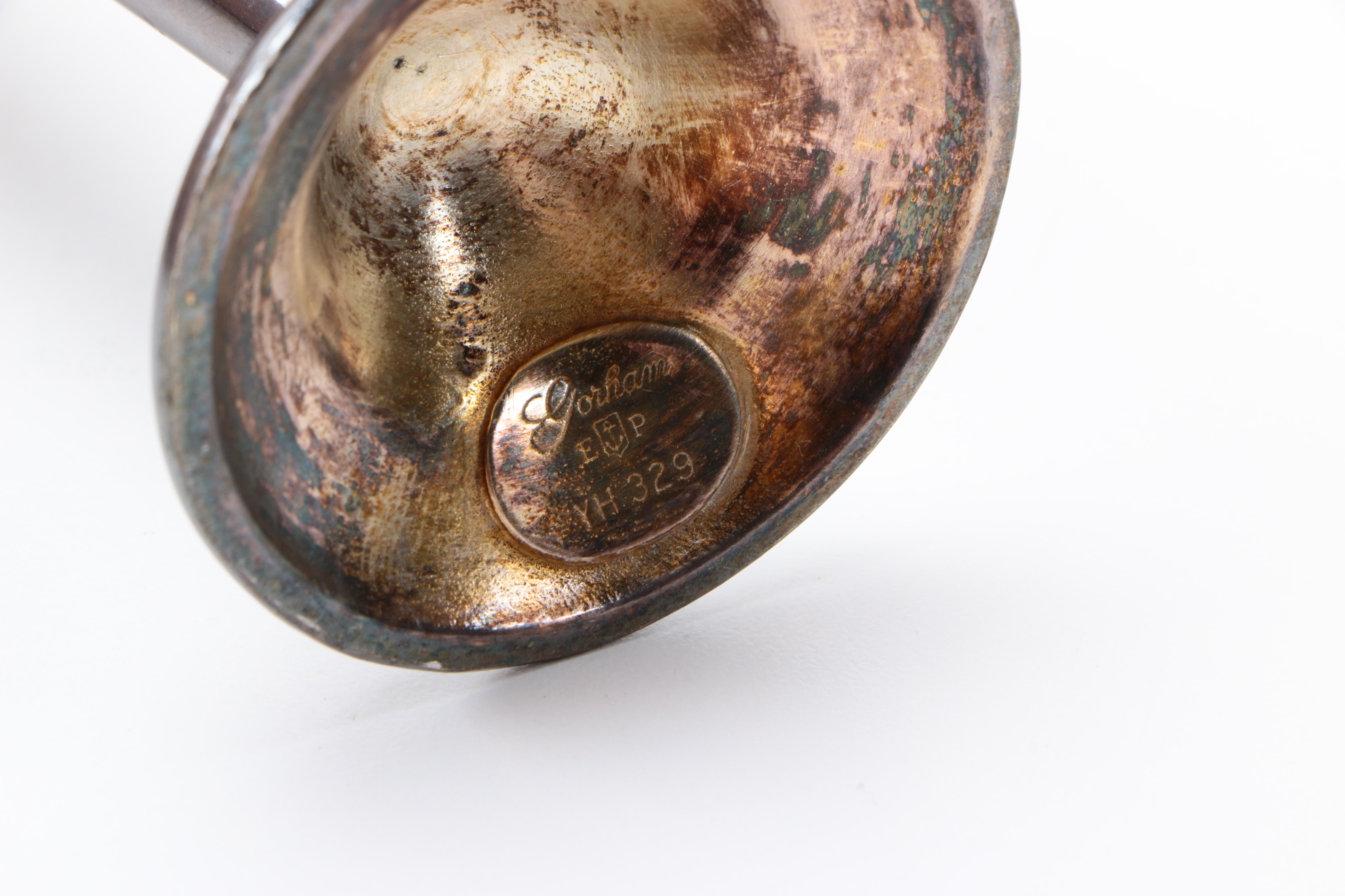 Shaving Mirror and Gorham Silver-Plated Vase