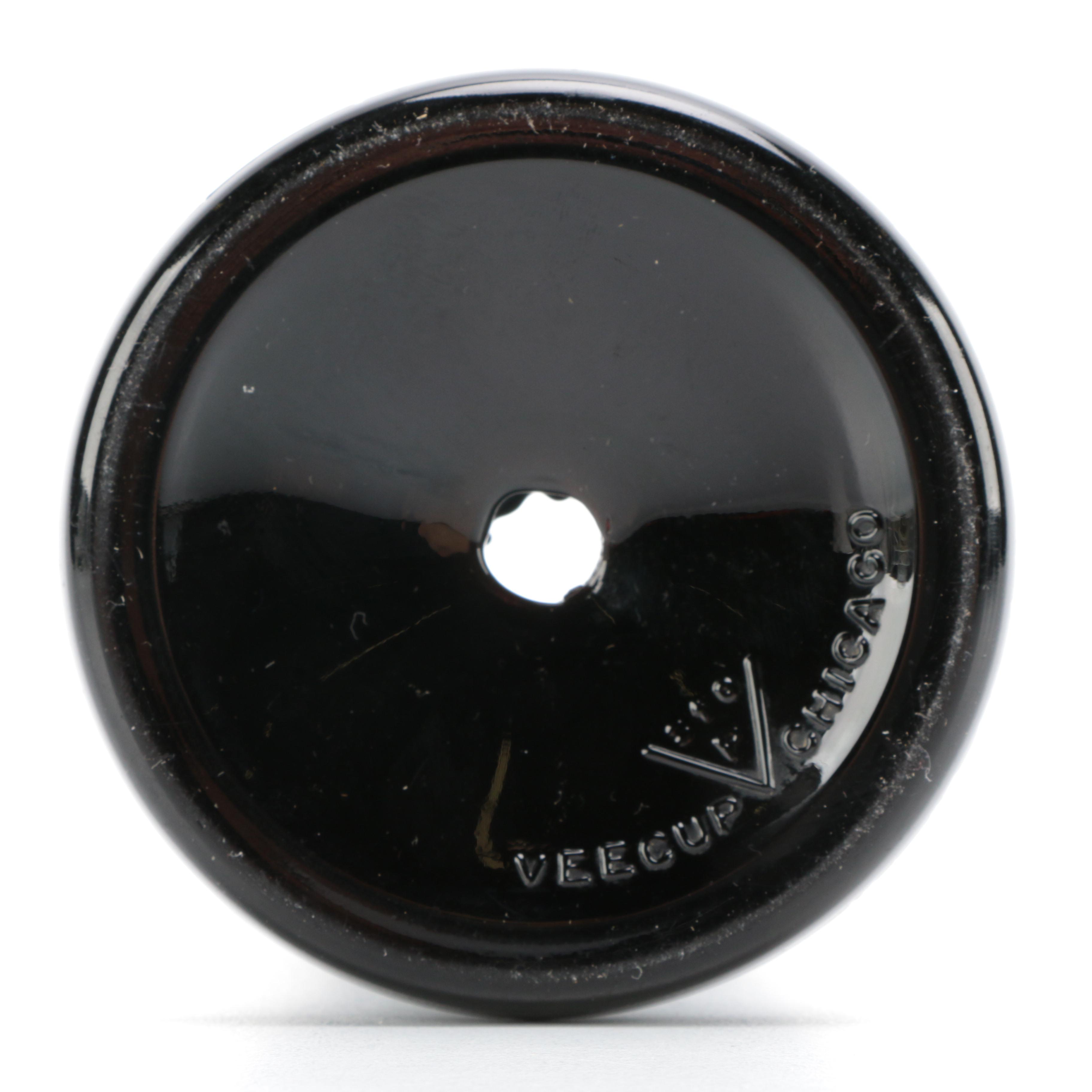 Tiara Exclusives "Art Deco" Black Amethyst Glass Circa 1970