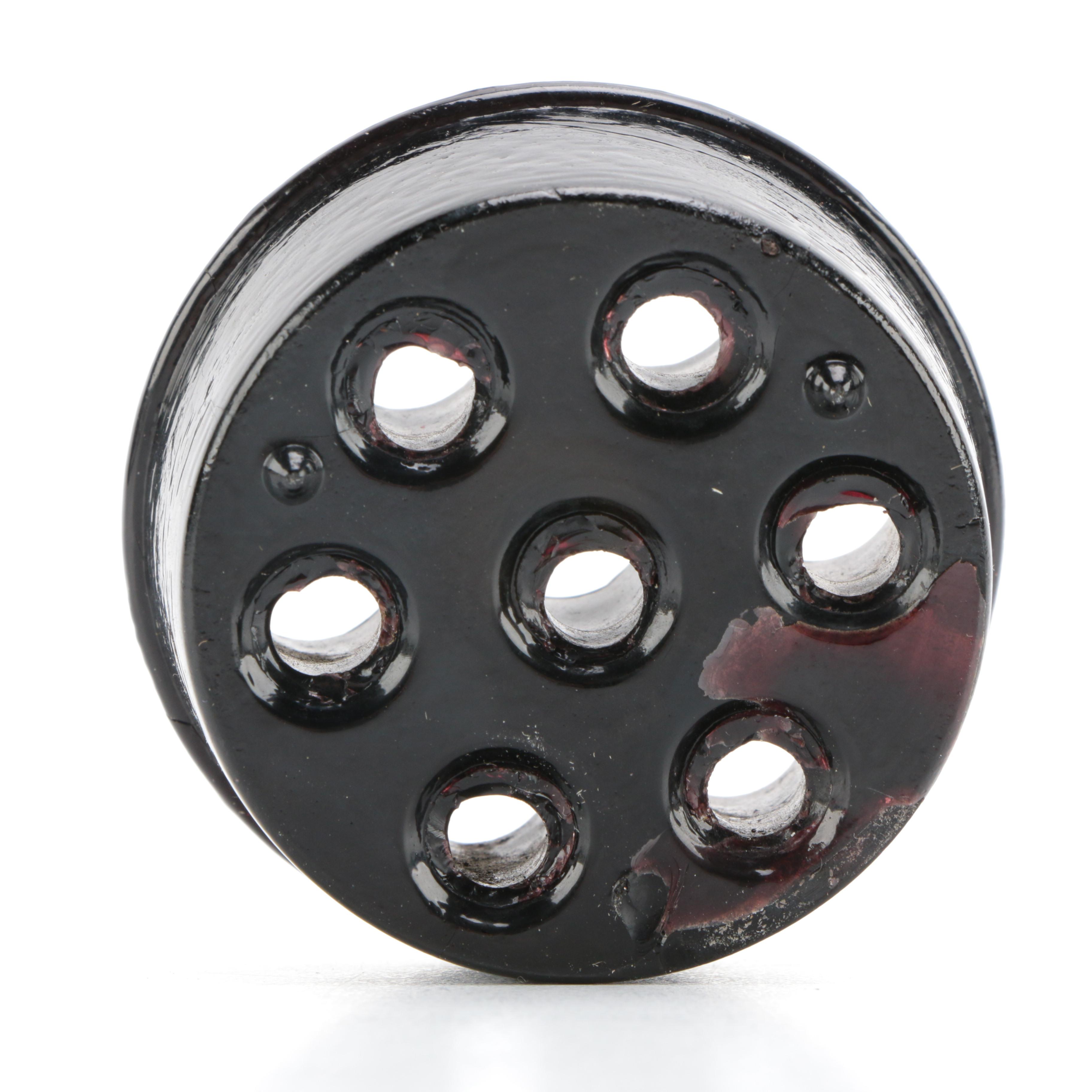 Tiara Exclusives "Art Deco" Black Amethyst Glass Circa 1970