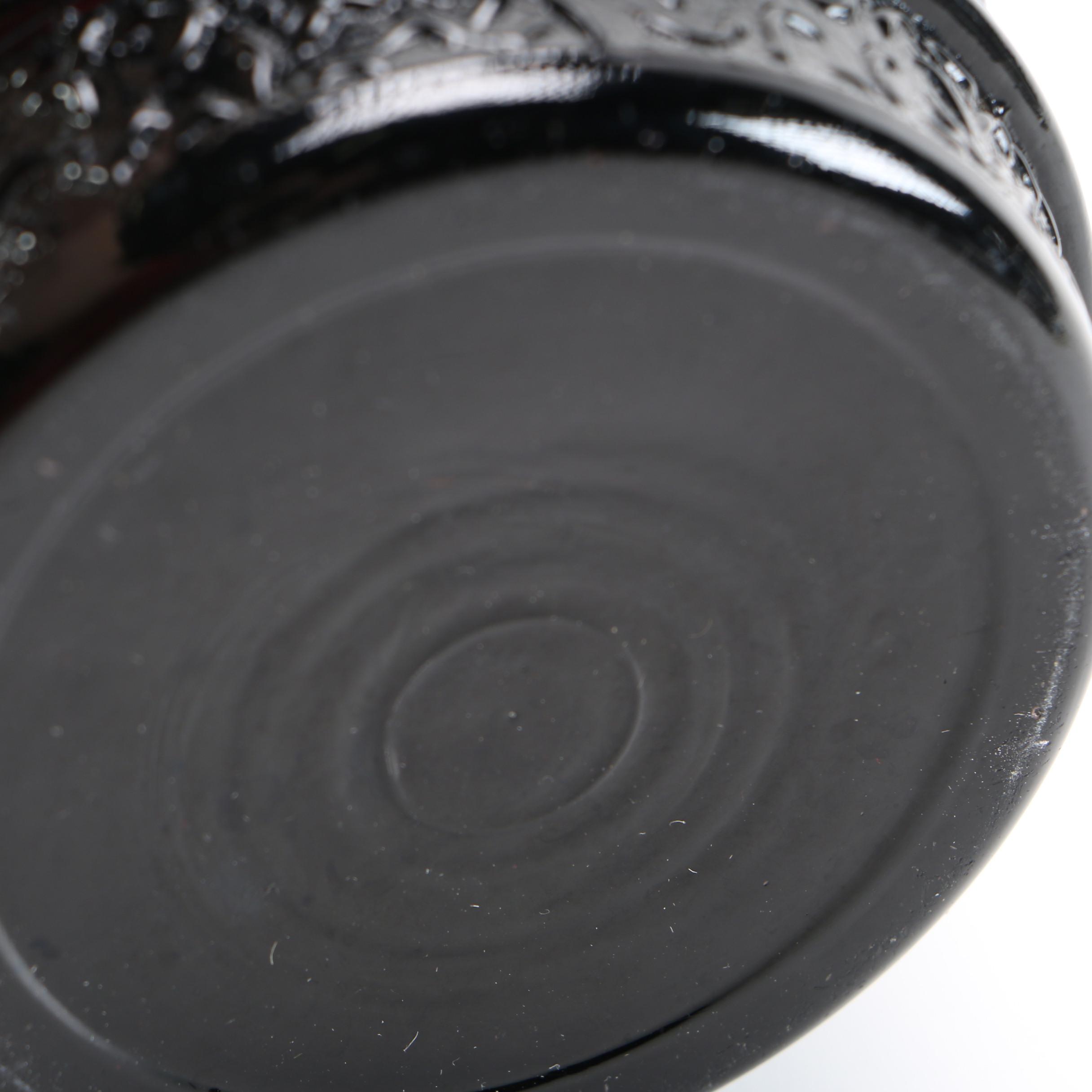 Vintage Black Amethyst Glassware Grouping