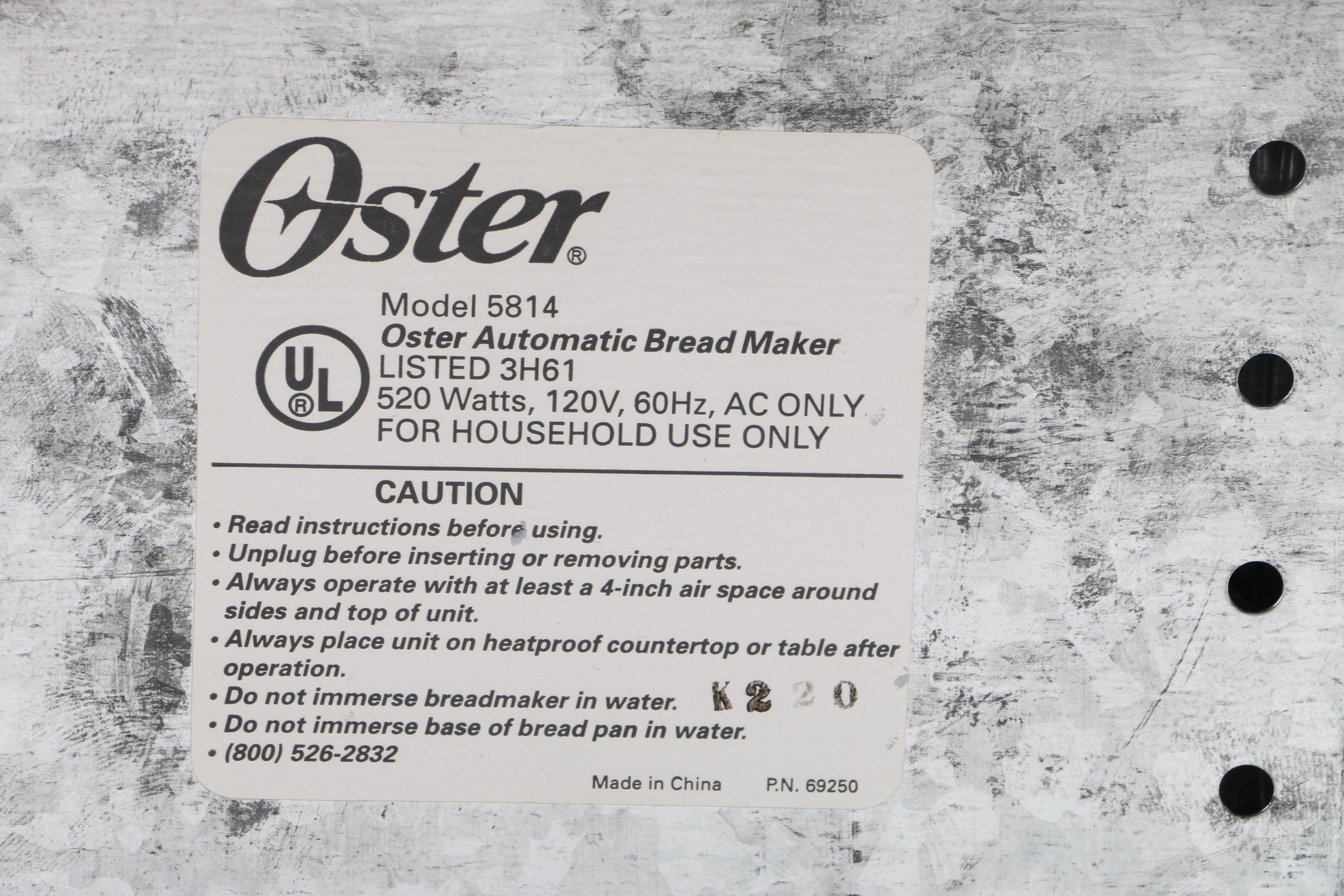 Oster Automatic Bread Maker