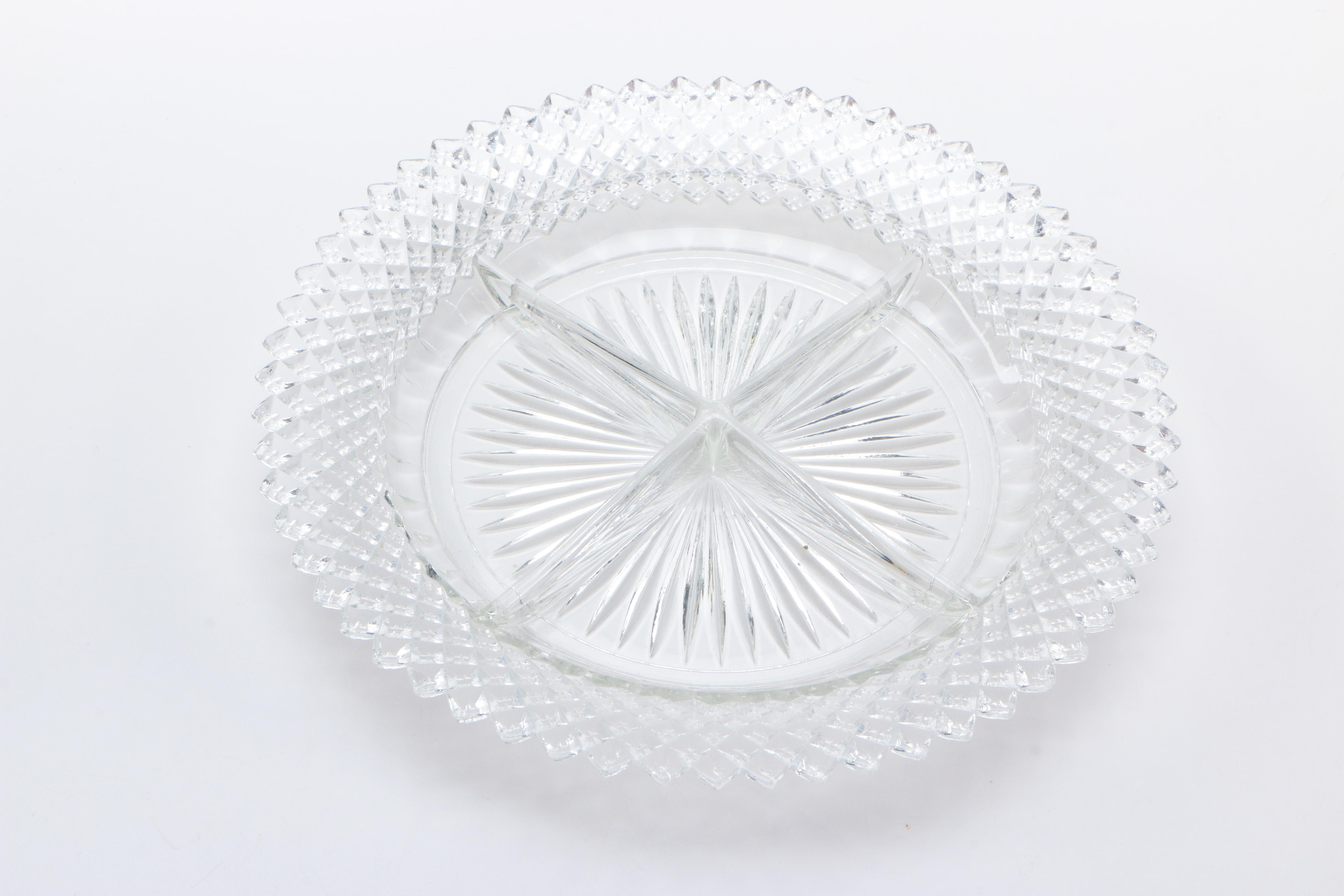 Assorted Pressed Glass Plates