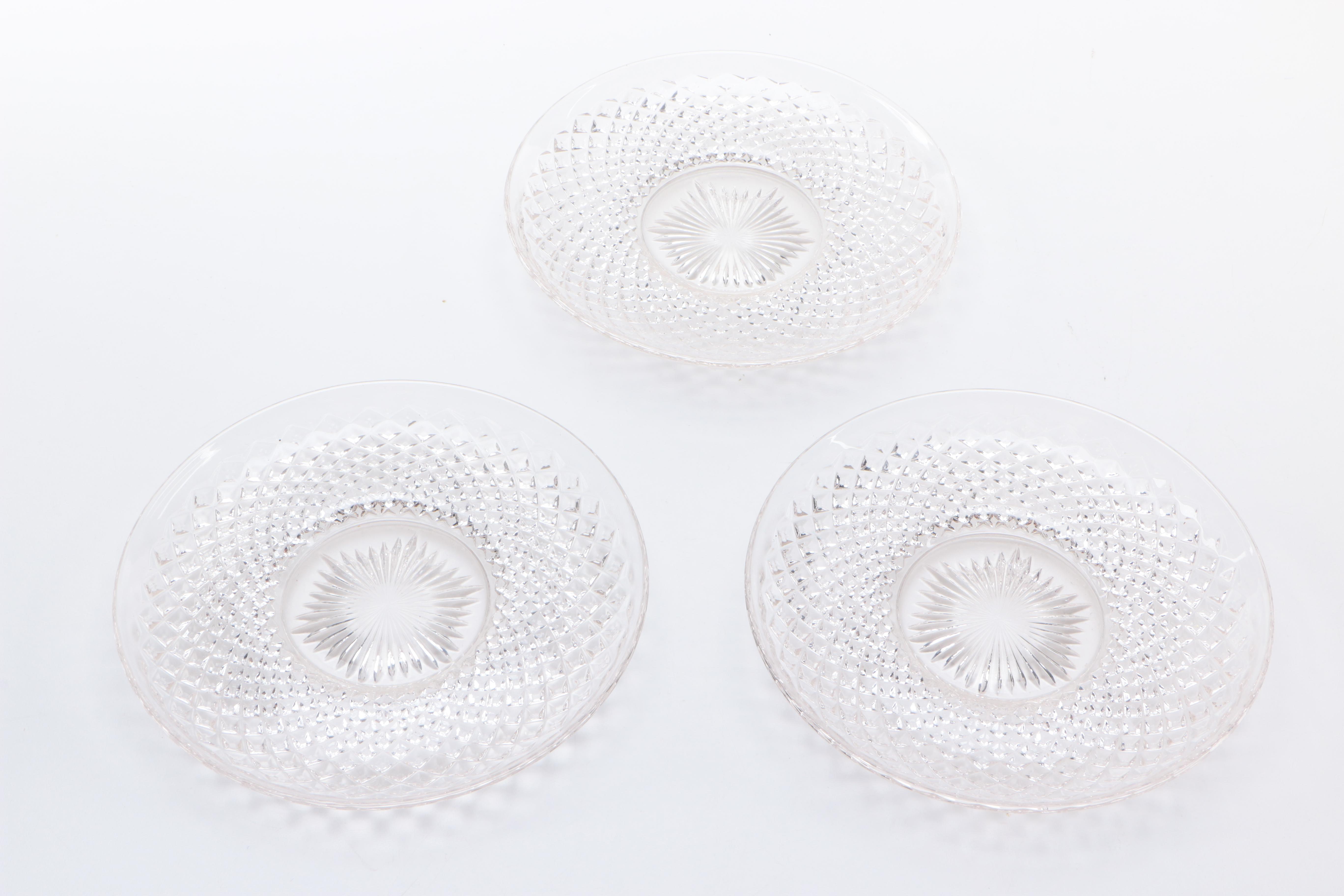 Assorted Pressed Glass Plates