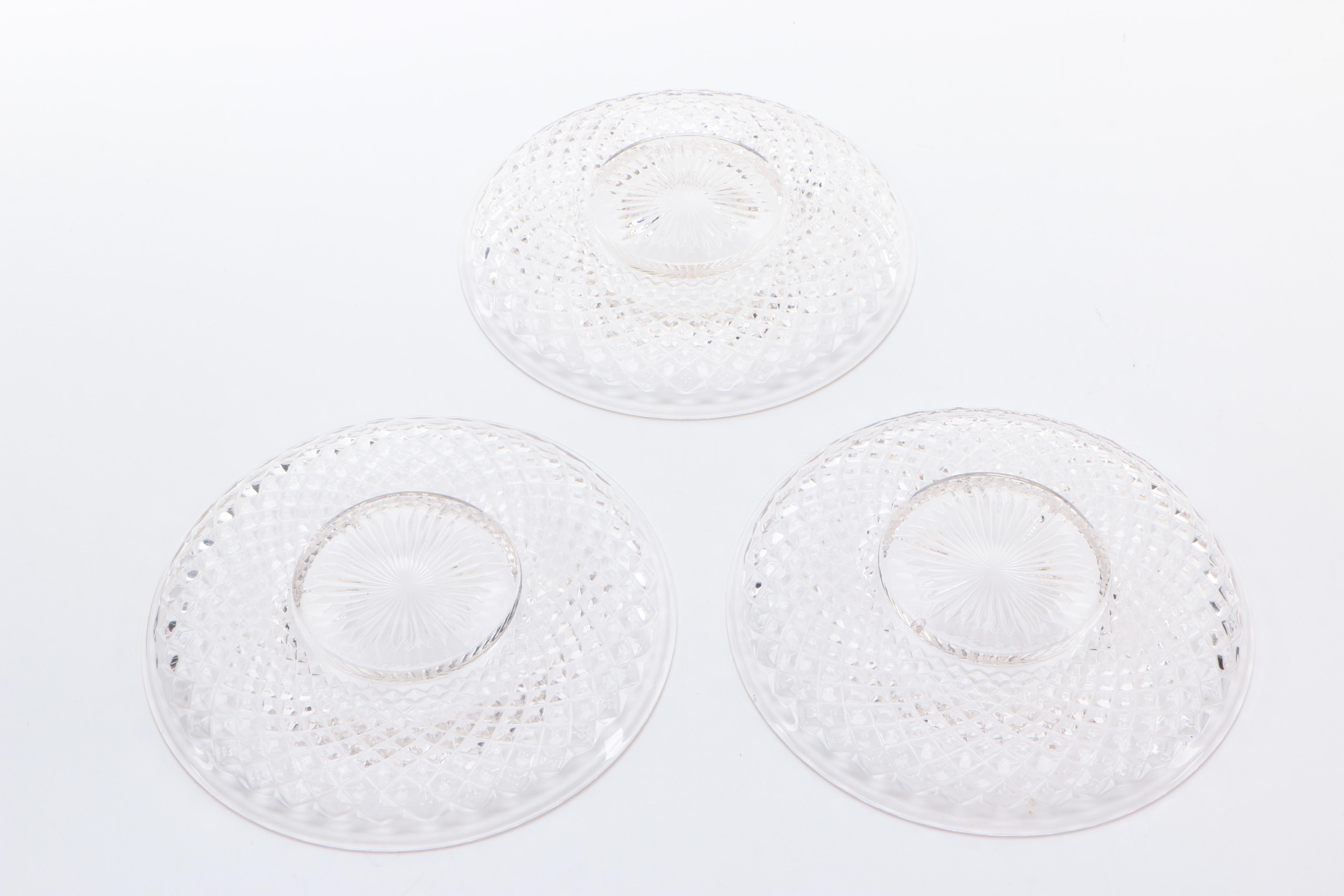 Assorted Pressed Glass Plates