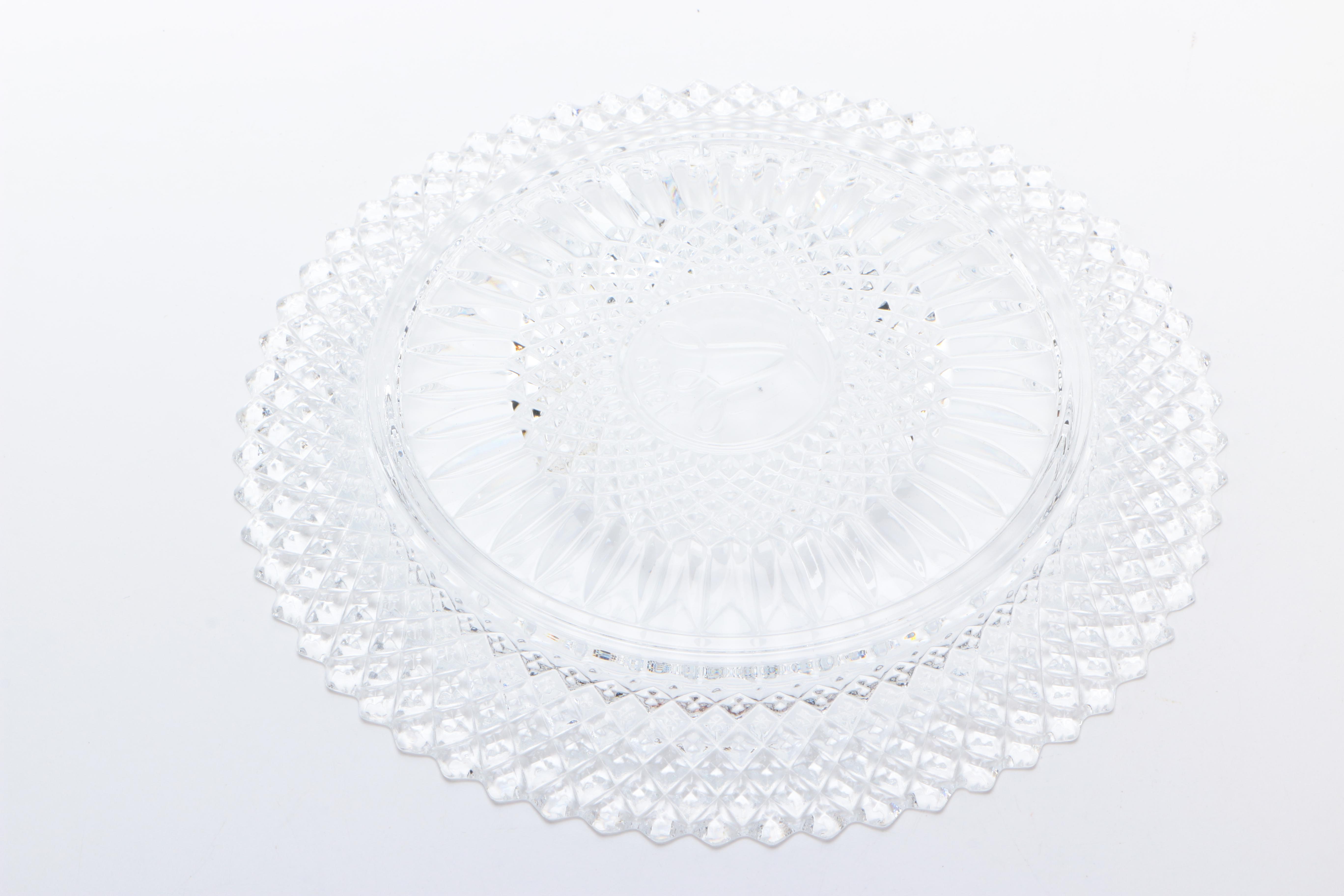 Assorted Pressed Glass Plates