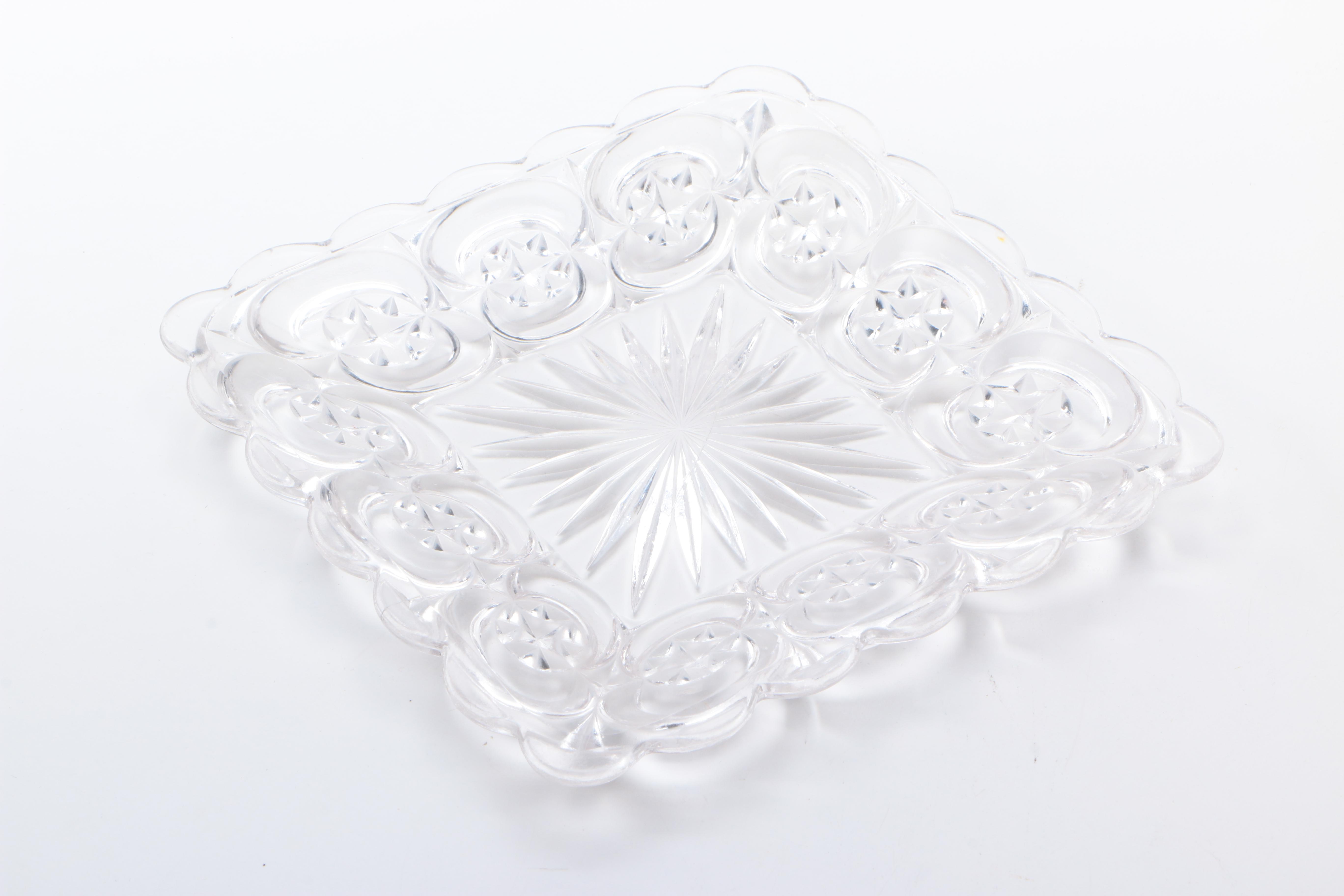 Assorted Pressed Glass Plates