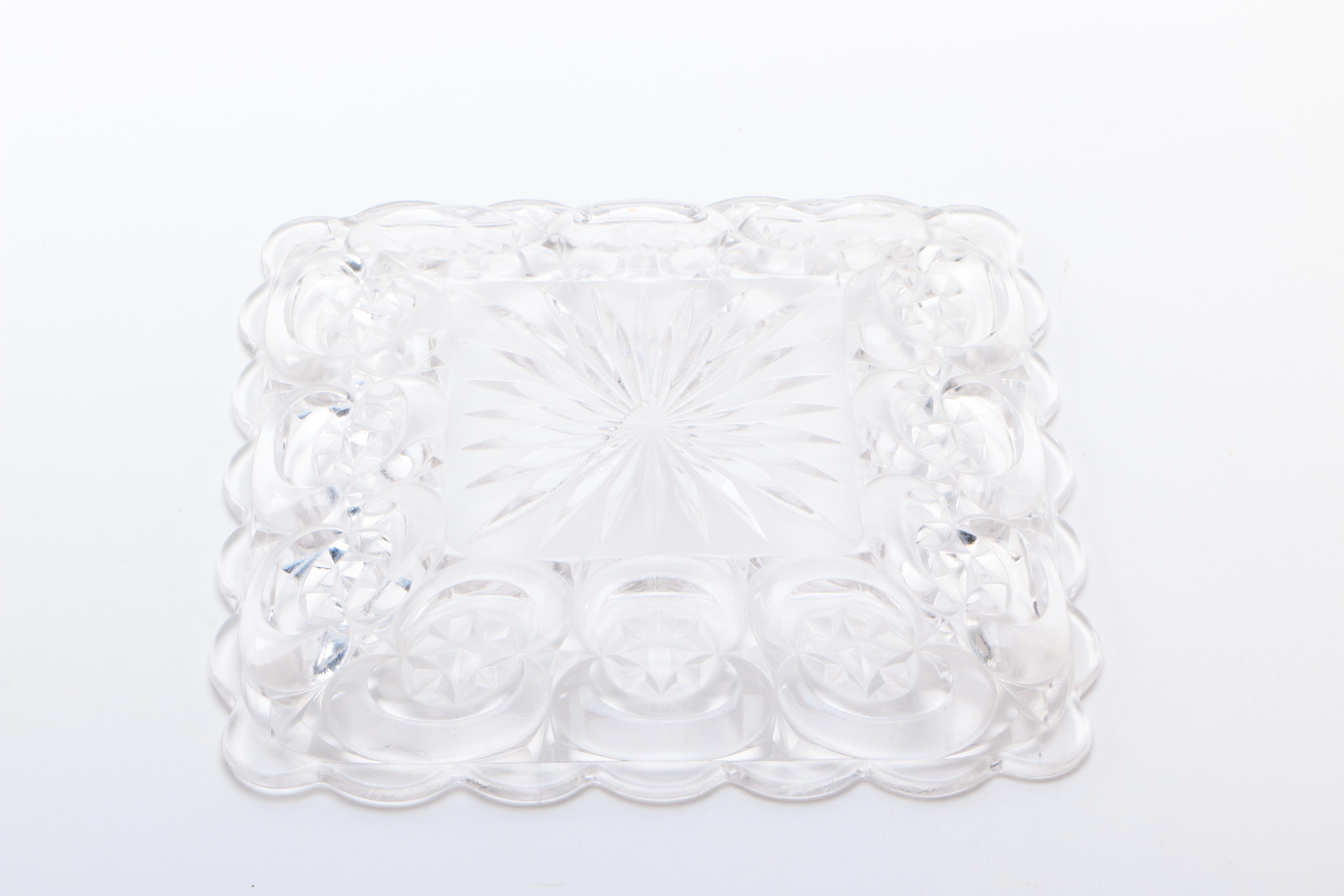 Assorted Pressed Glass Plates