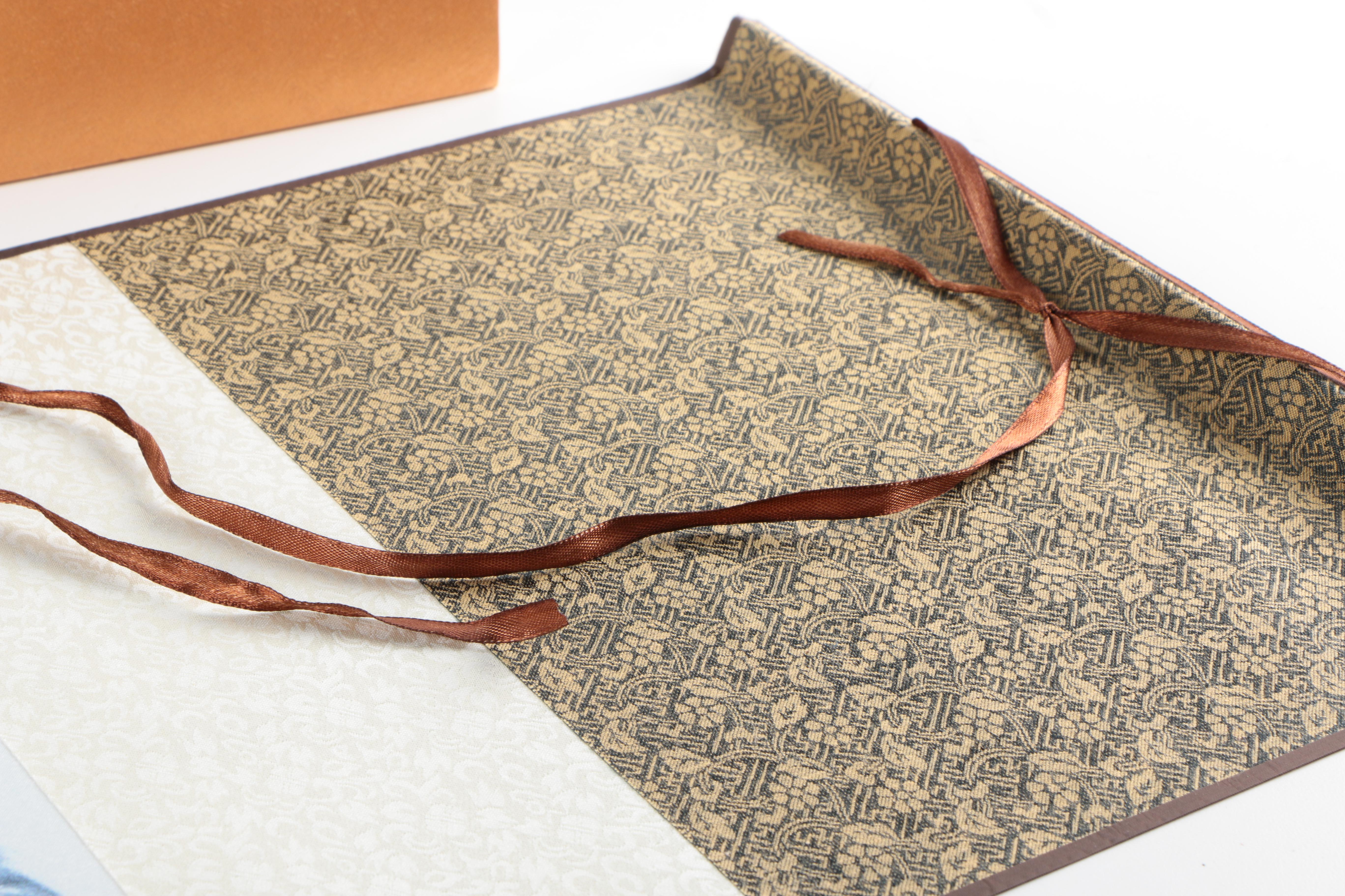 Chinese Reproduction Print on Fabric Hanging Scroll of a Dragon