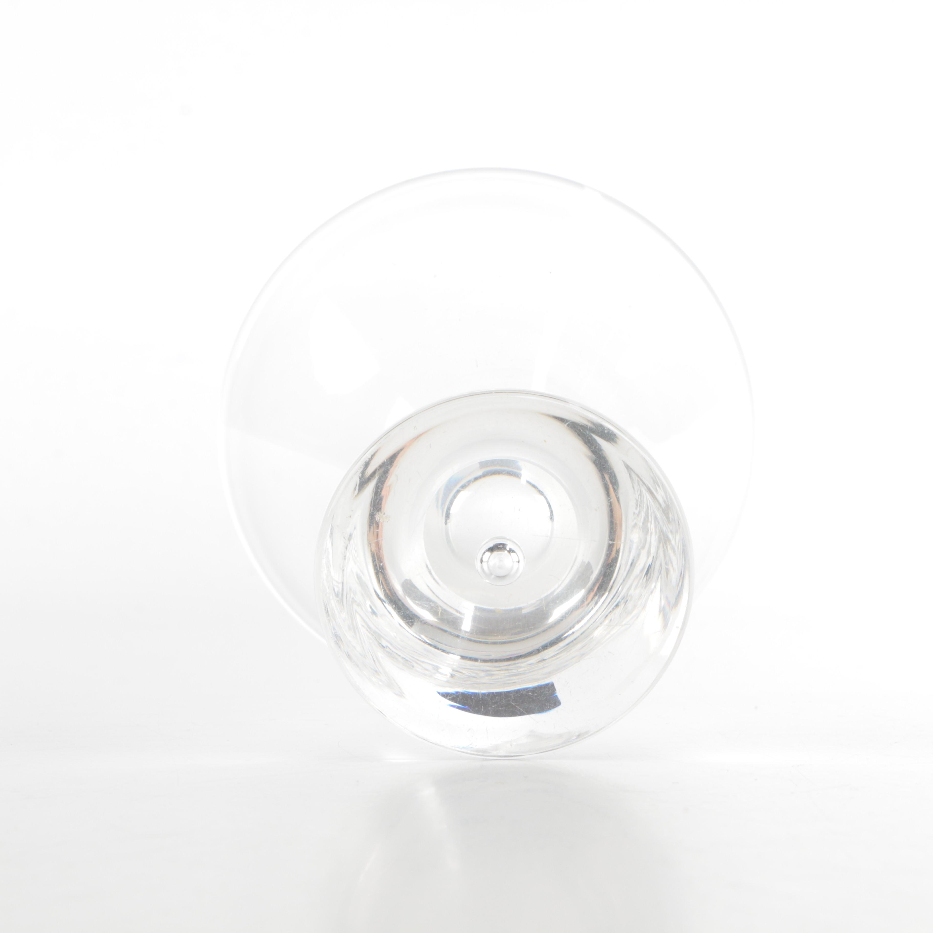 Steuben Teardrop Martini Glasses