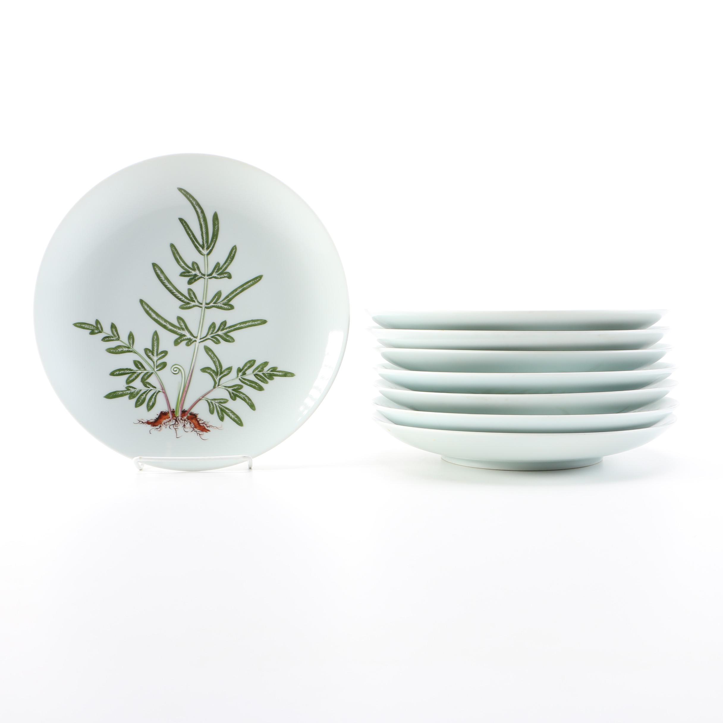 Plant Design Dinner Size Plates