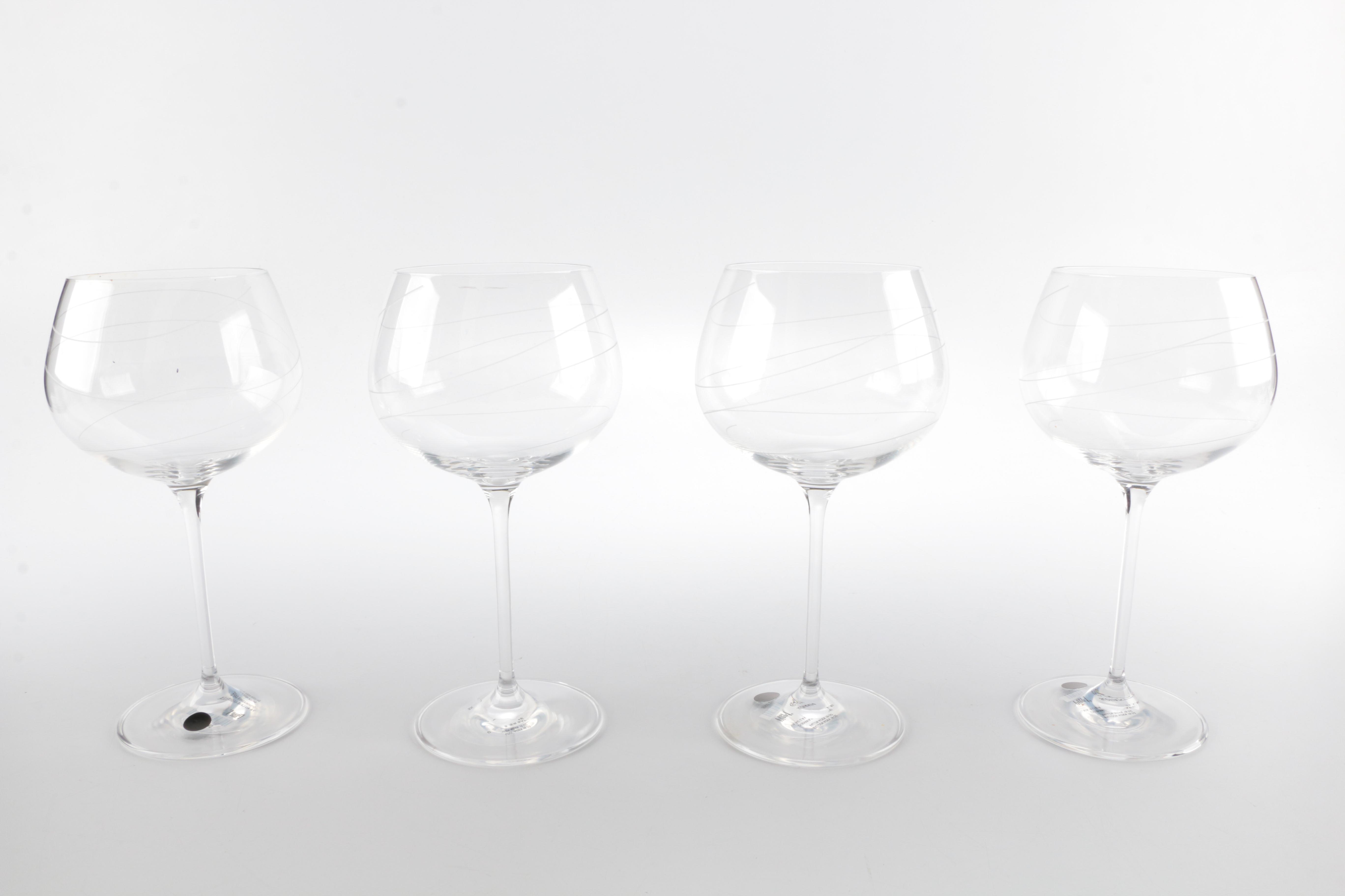 Assorted Clear Wine Glasses
