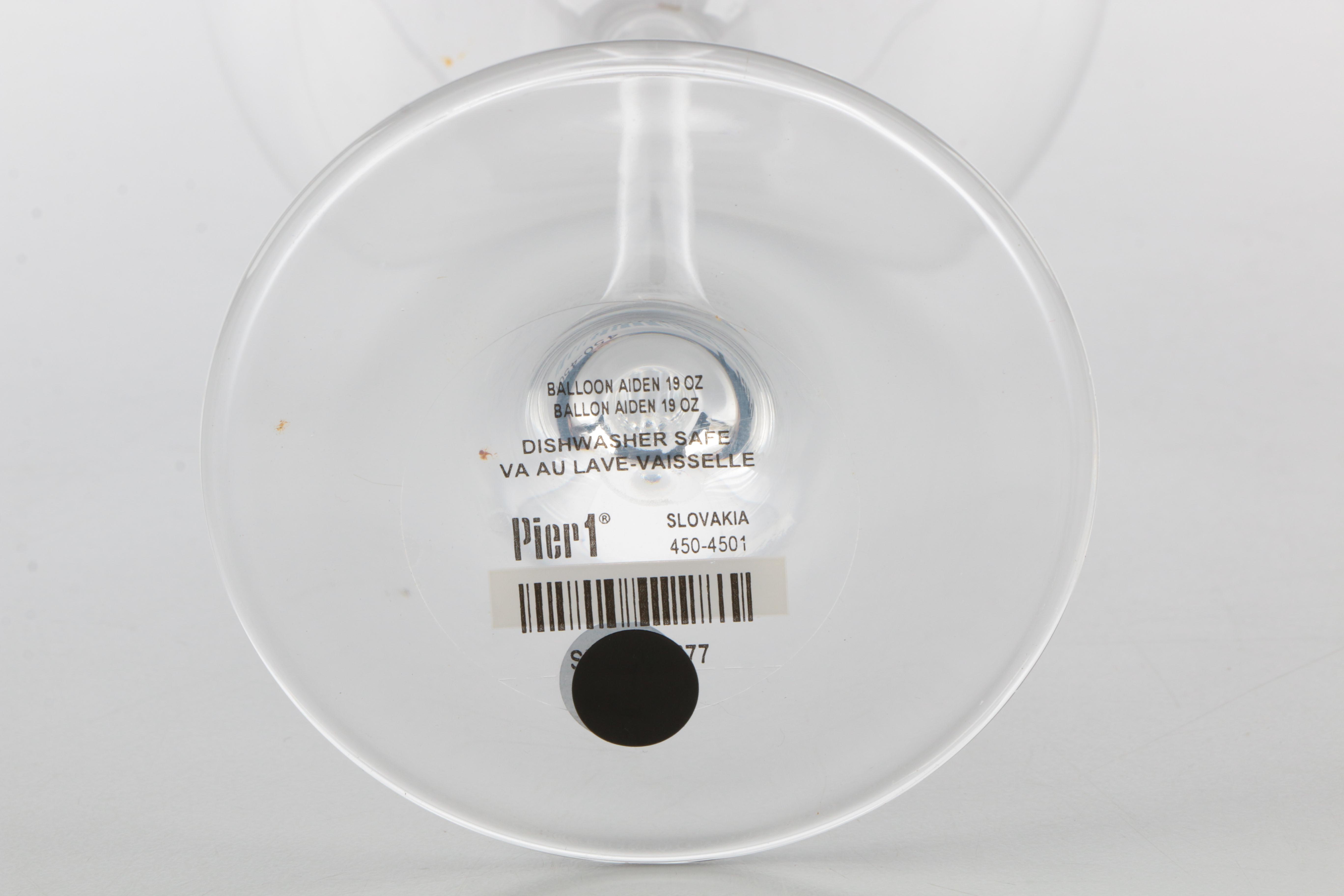 Assorted Clear Wine Glasses