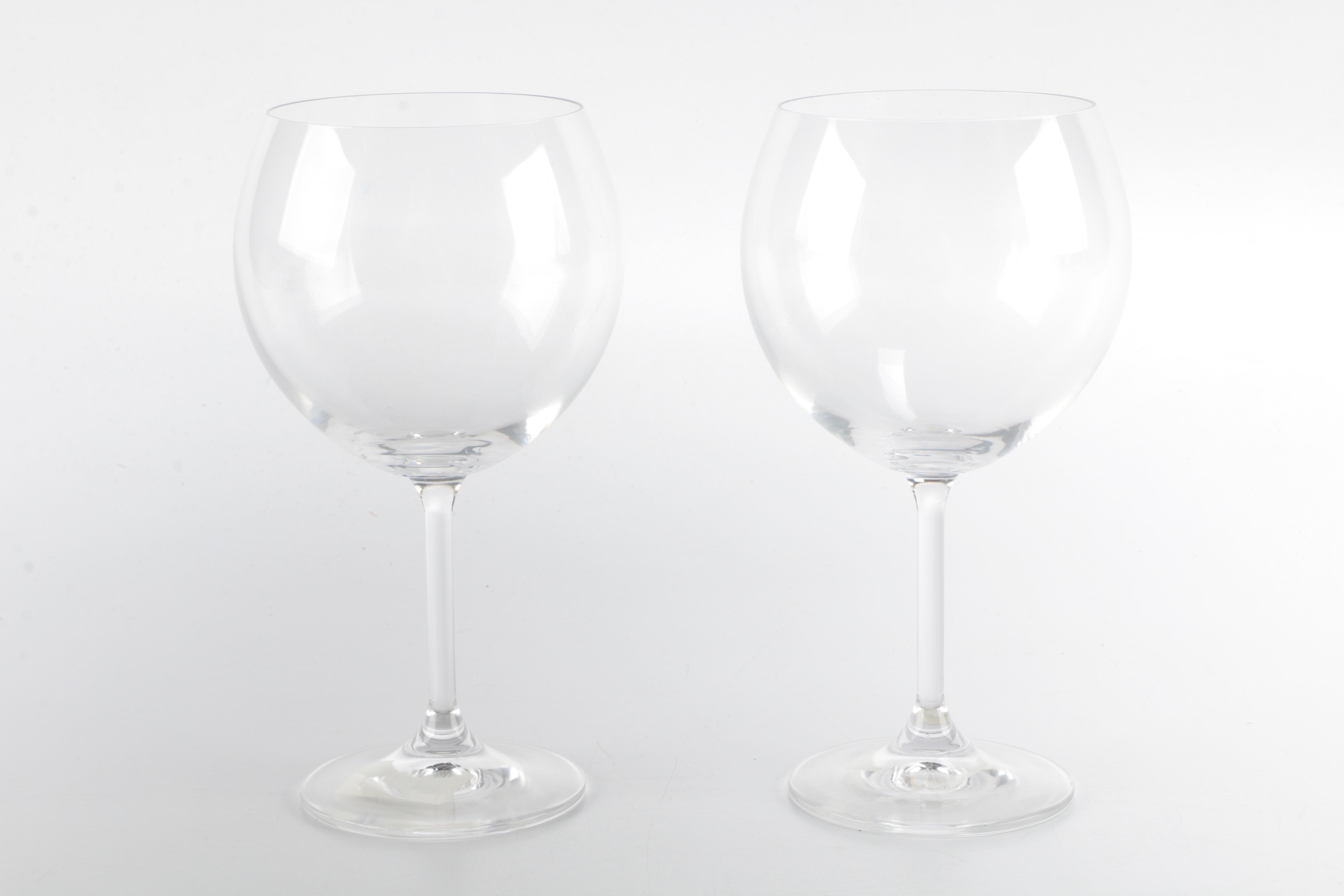Assorted Clear Wine Glasses