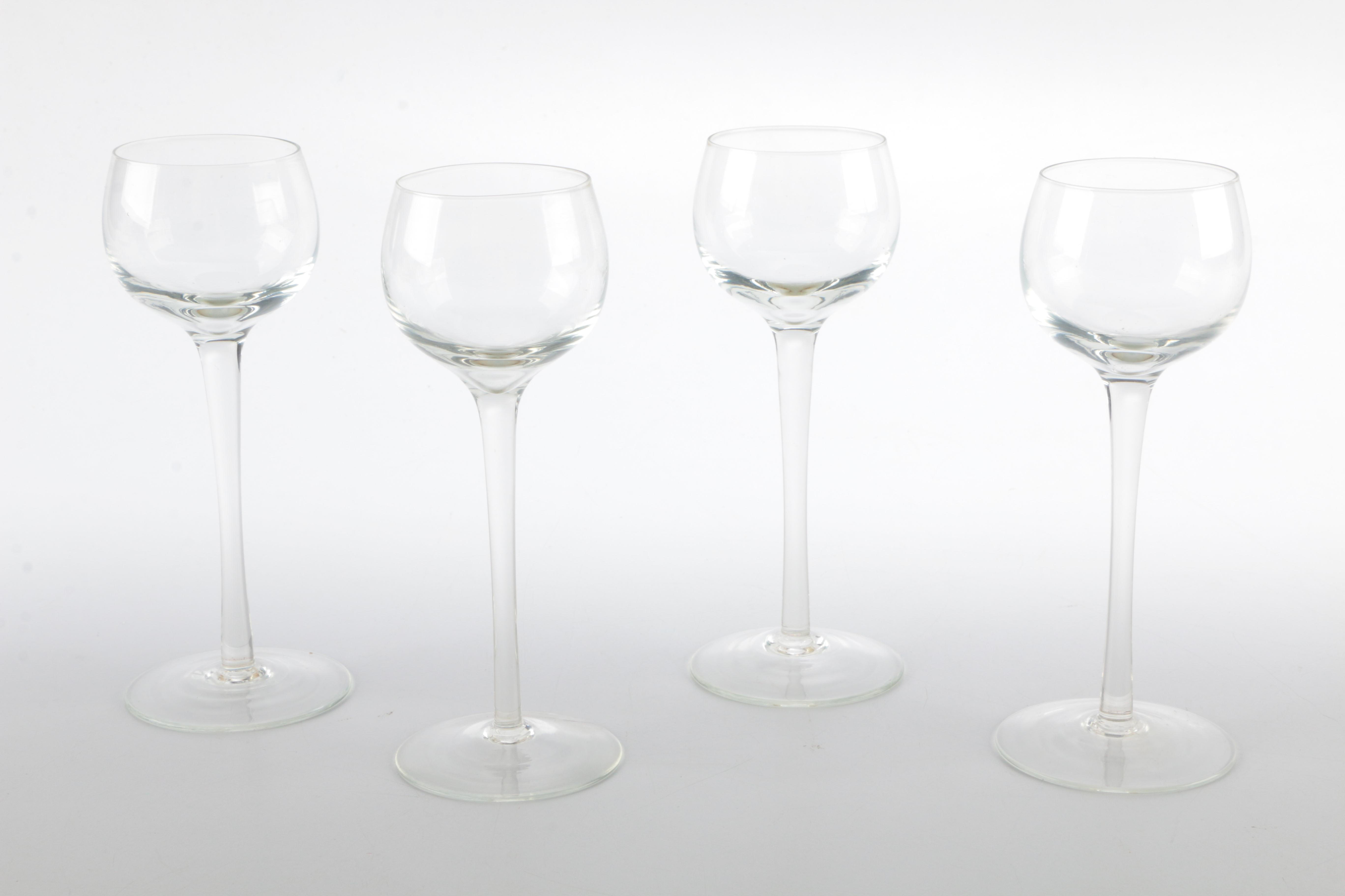 Assorted Clear Wine Glasses