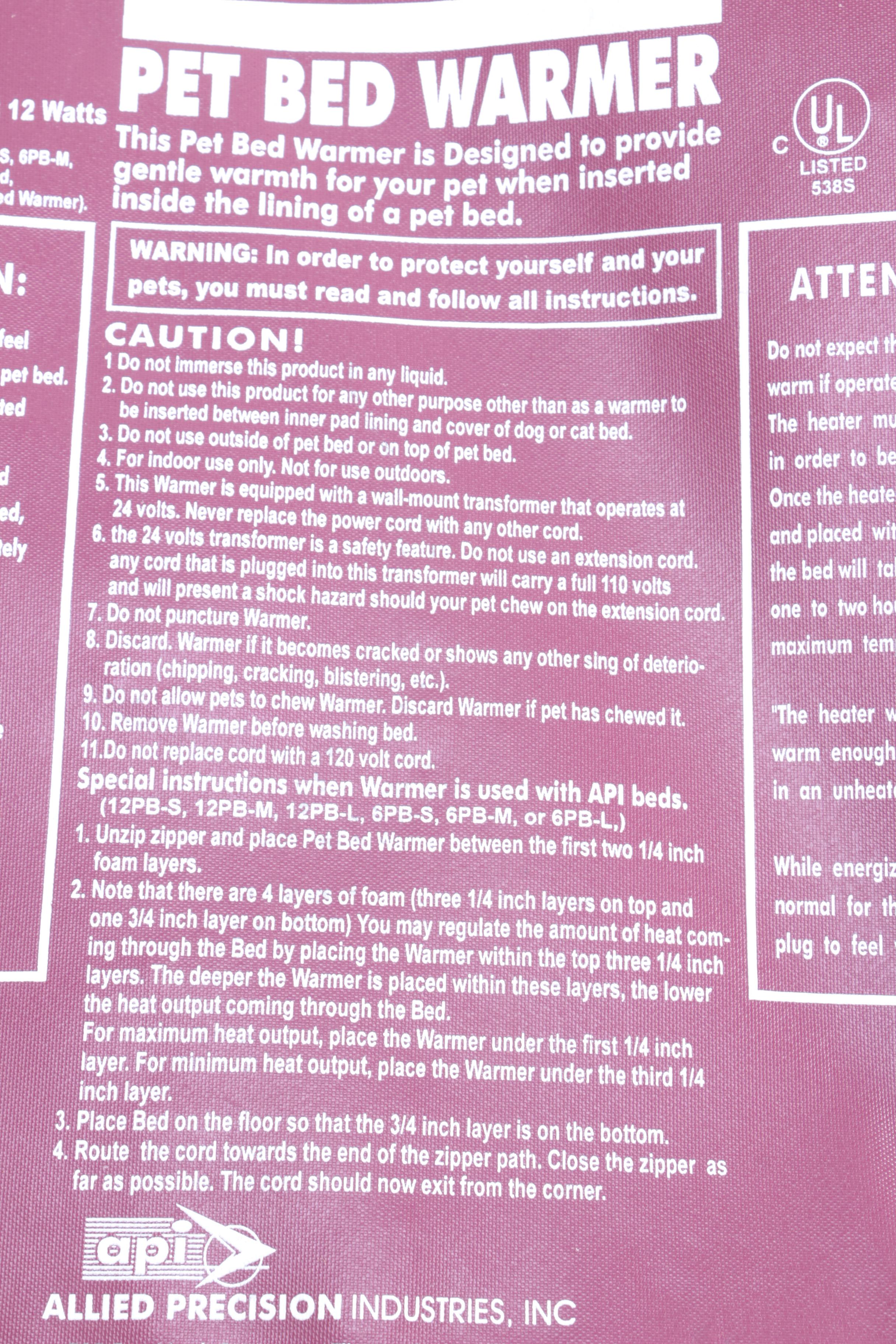 Allied Heated Pet Bed