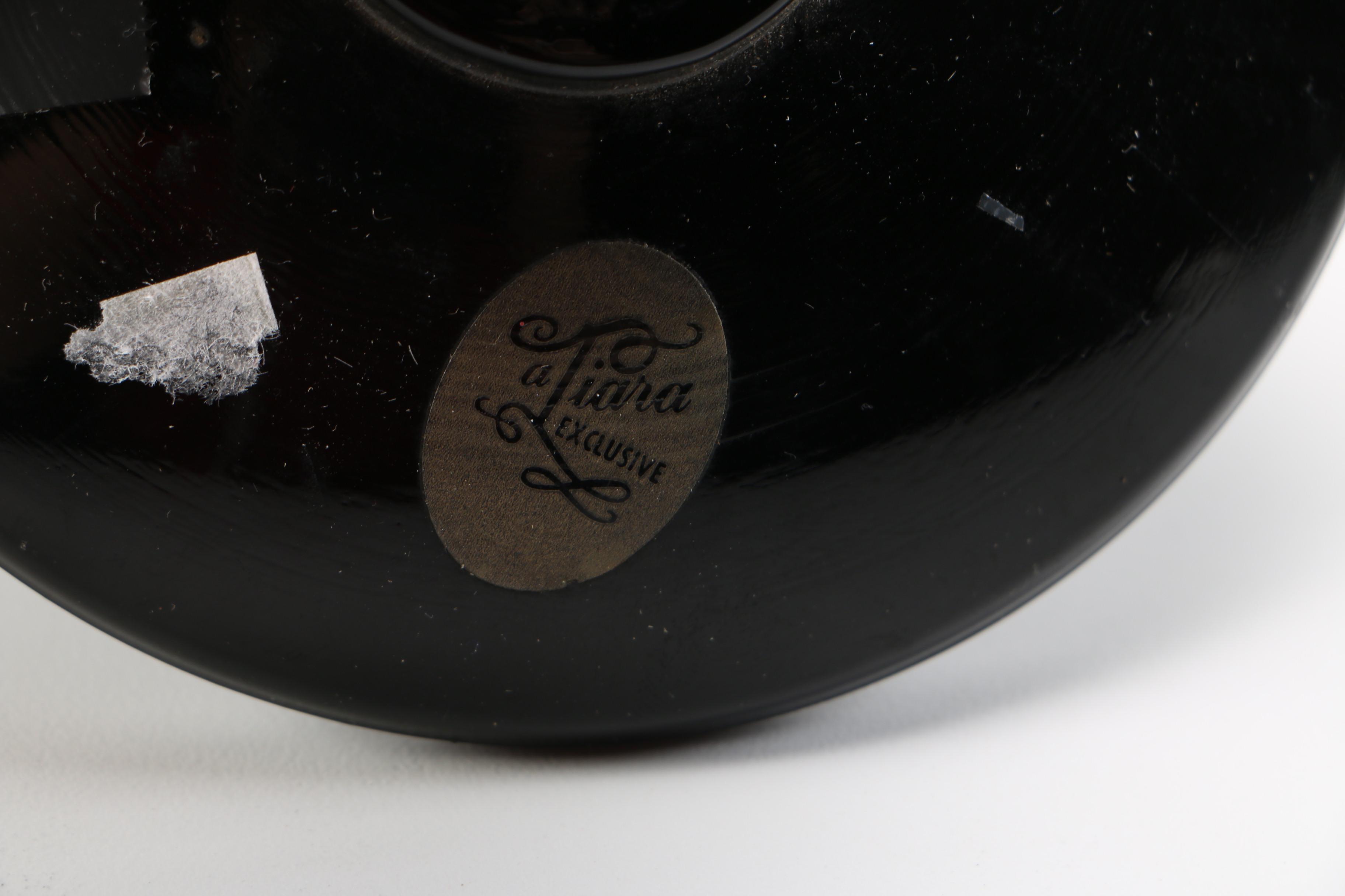 Vintage Black Amethyst Glassware