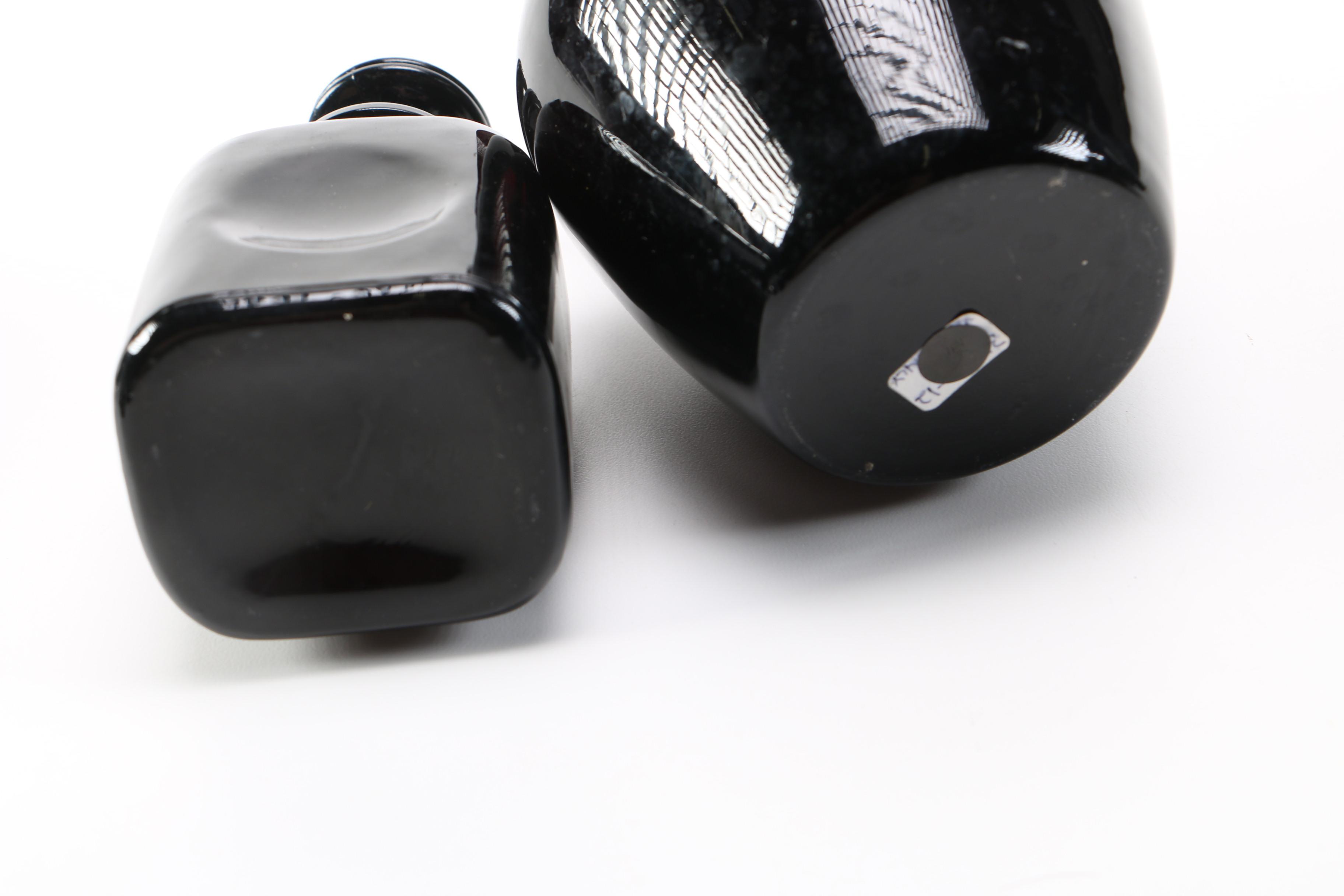 Vintage Black Amethyst Glassware