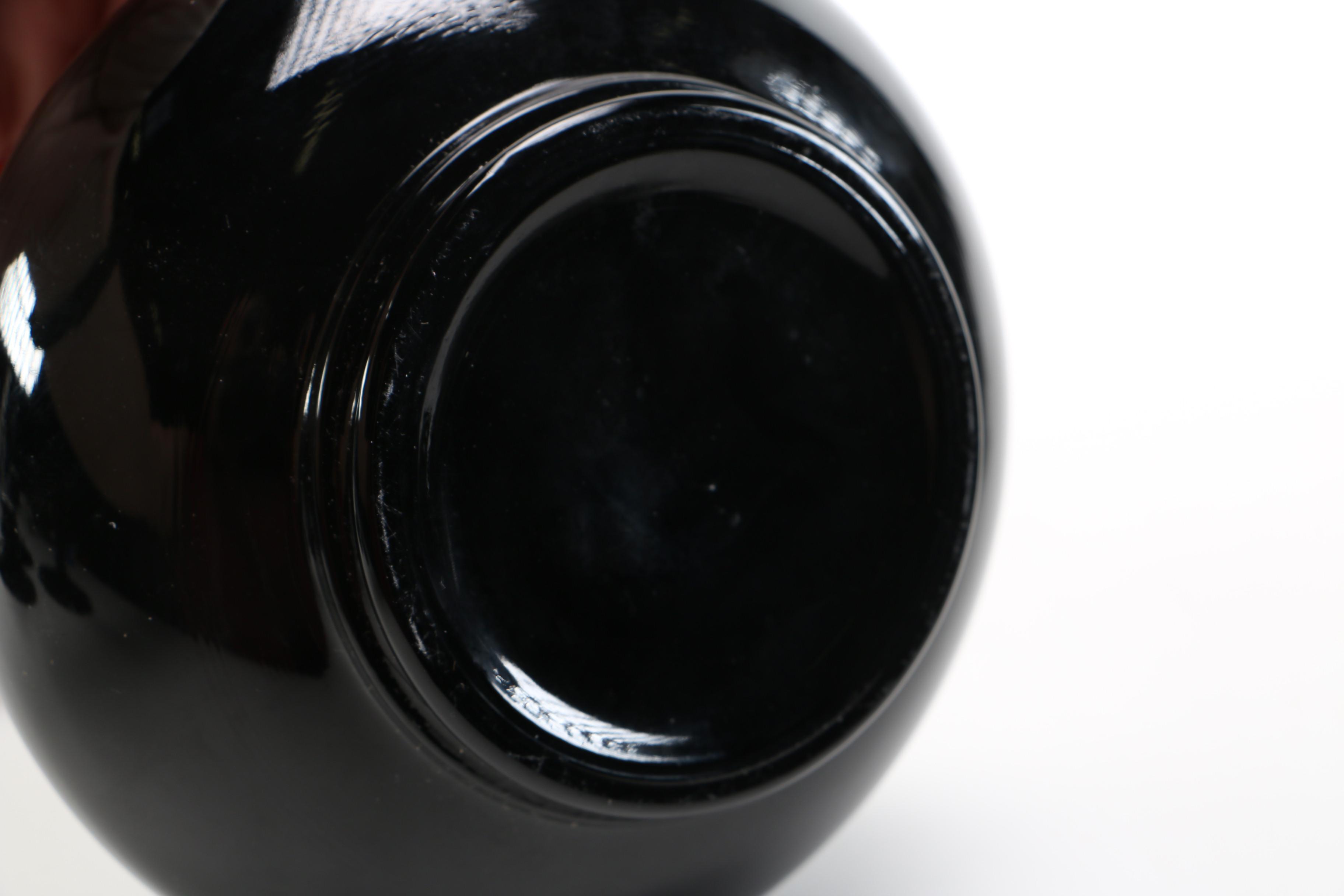 Vintage Black Amethyst Glassware