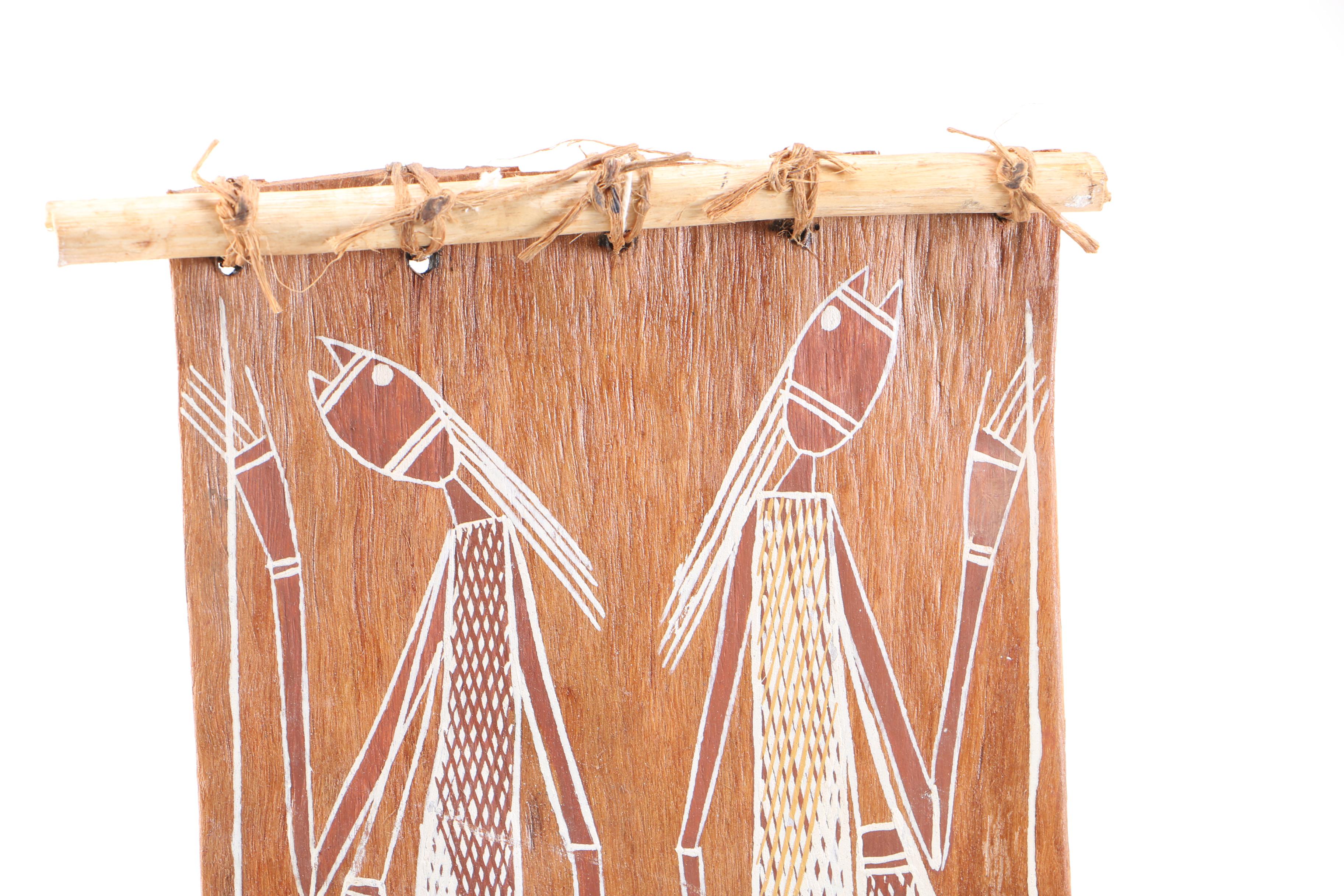 Western Arnhem Bark Painting by Larry Nalorlman