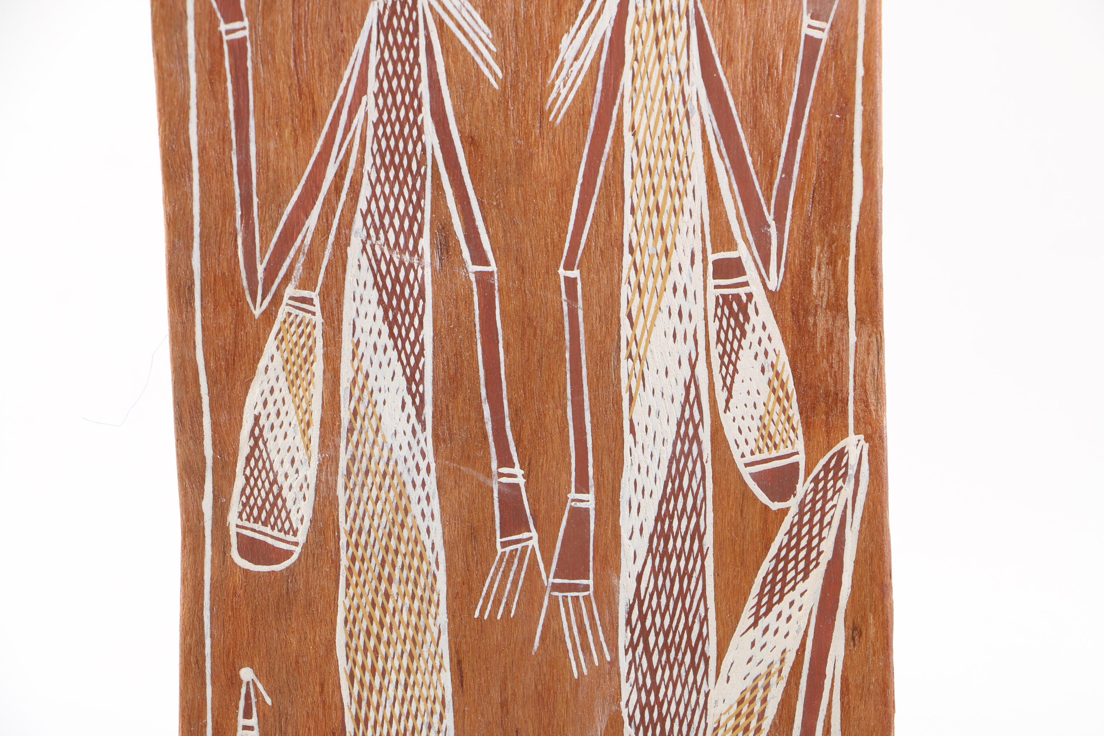 Western Arnhem Bark Painting by Larry Nalorlman