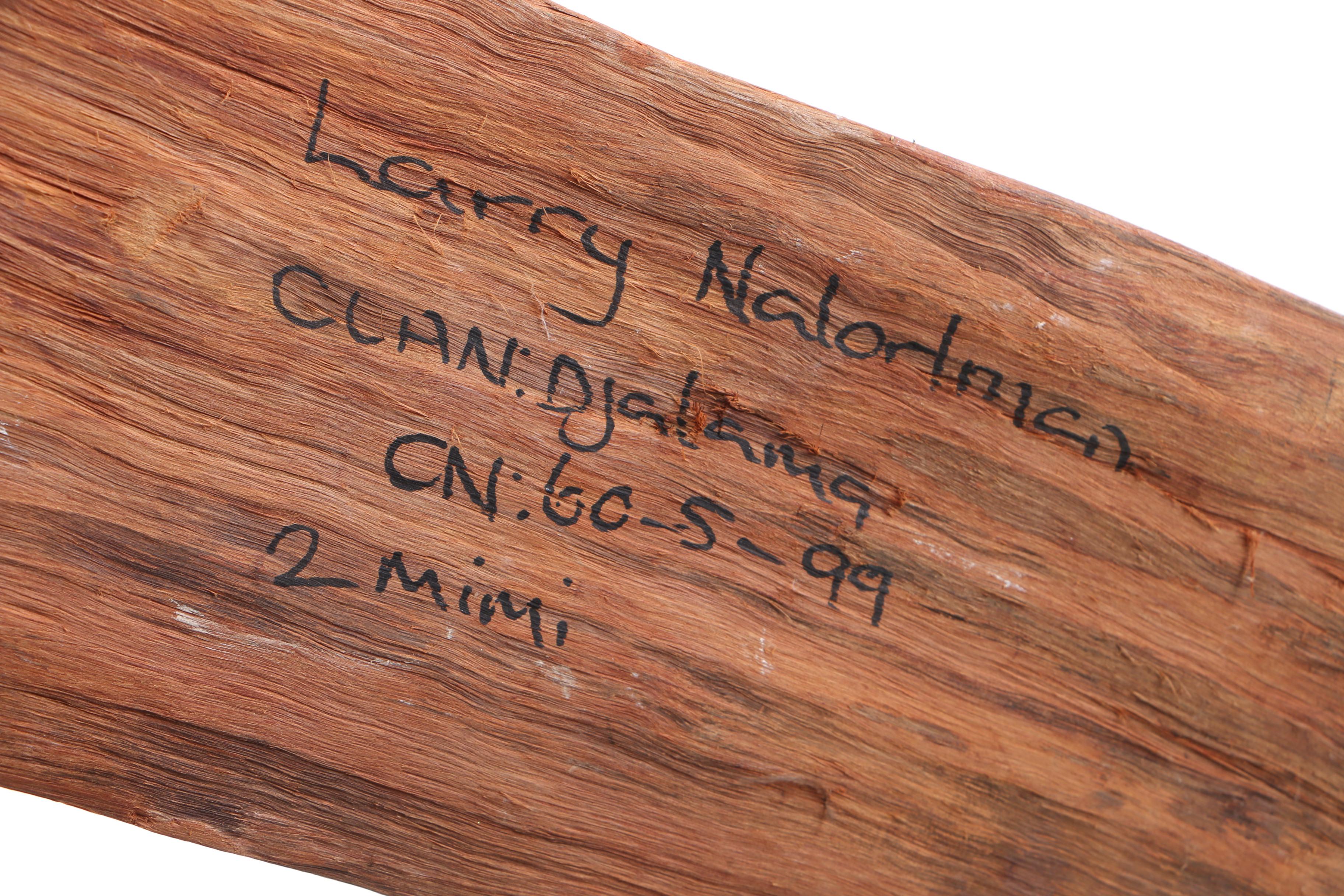 Western Arnhem Bark Painting by Larry Nalorlman