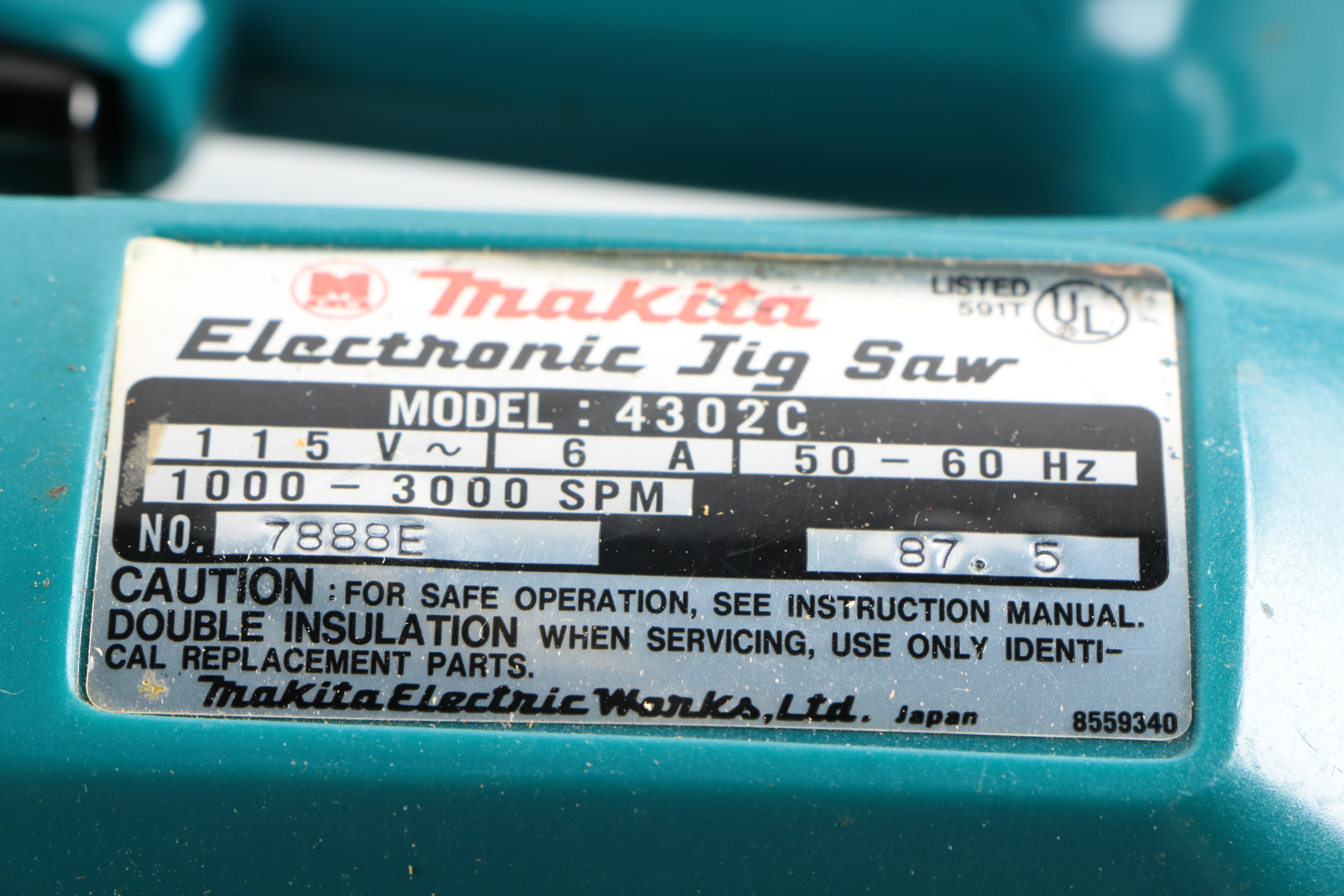 Makita Power Jig Saw and Planer