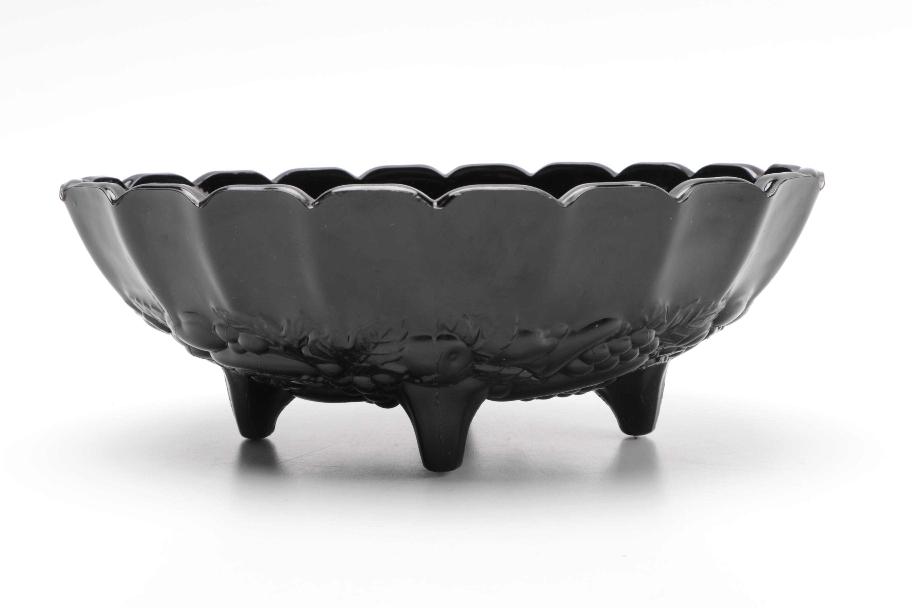 Tiara Exclusives Black Amethyst Glass C.1970's