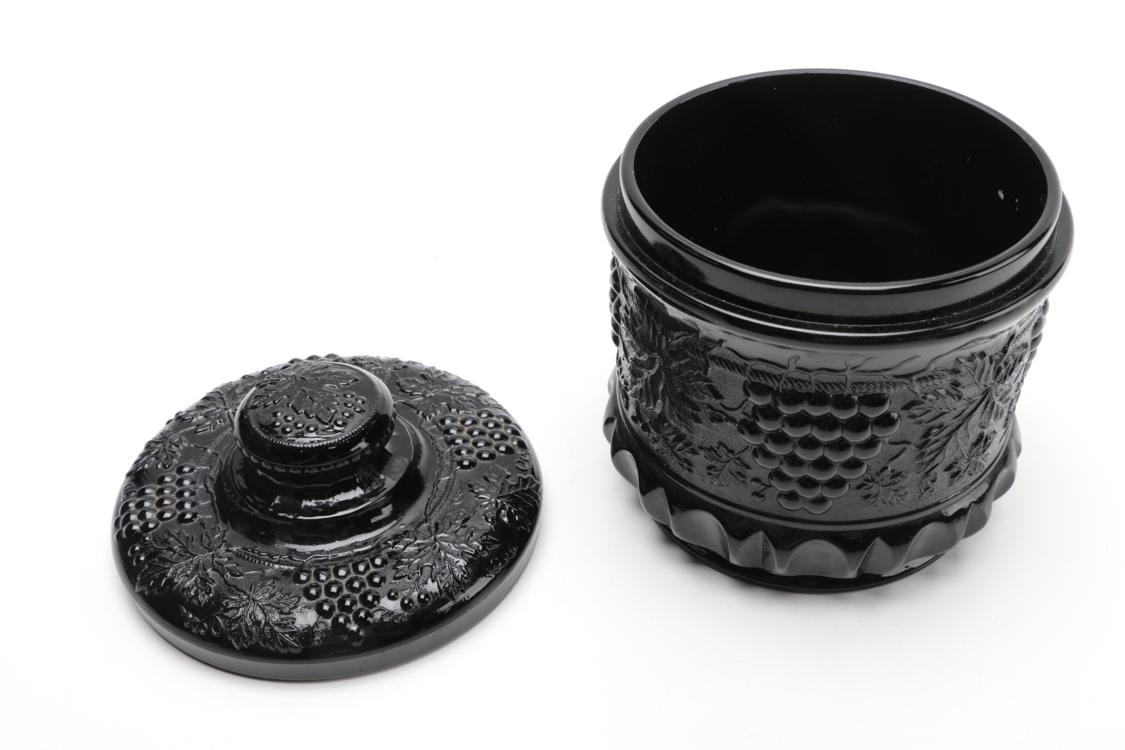 Tiara Exclusives Black Amethyst Glass C.1970's