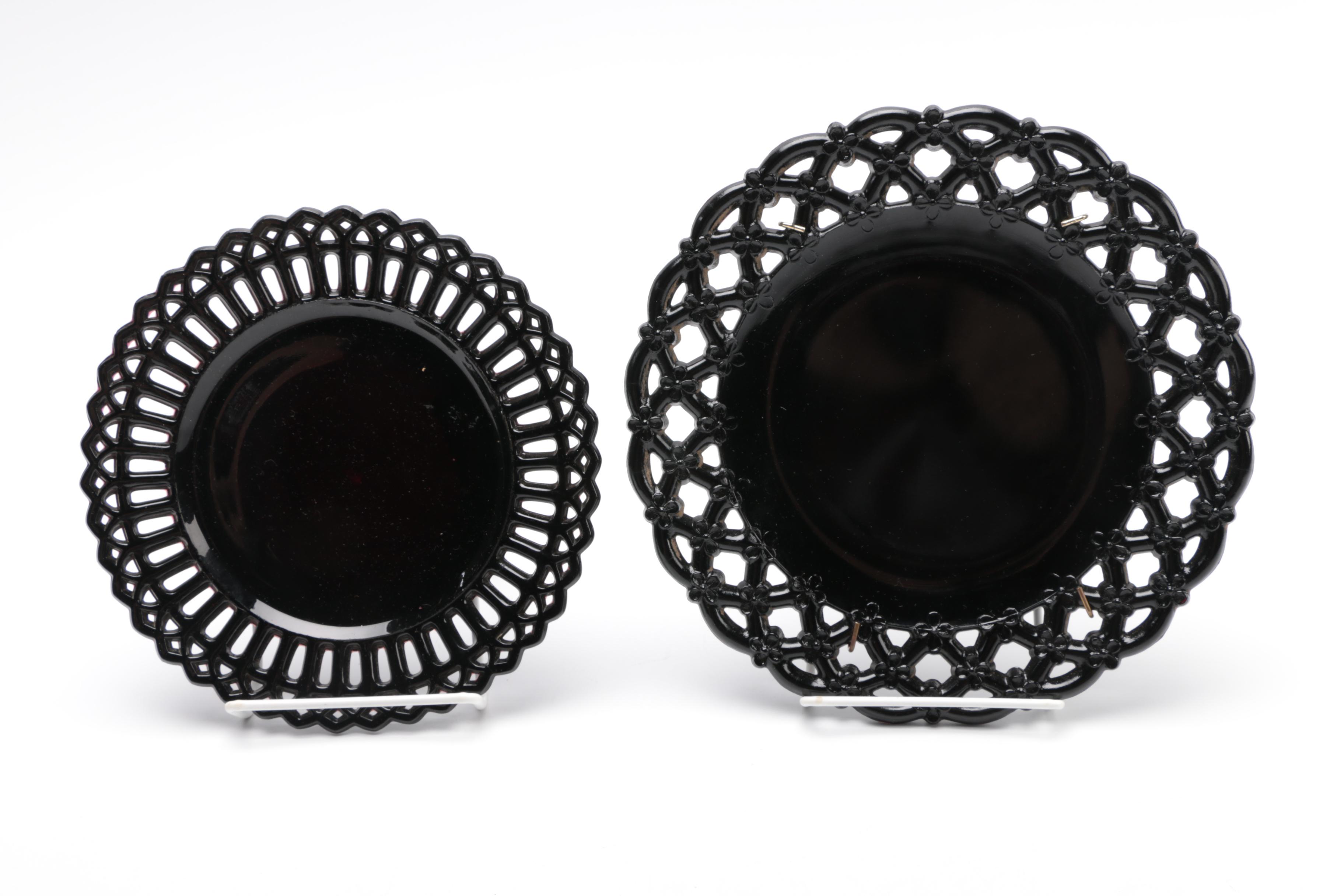 Tiara Exclusives Black Amethyst Glass C.1970's