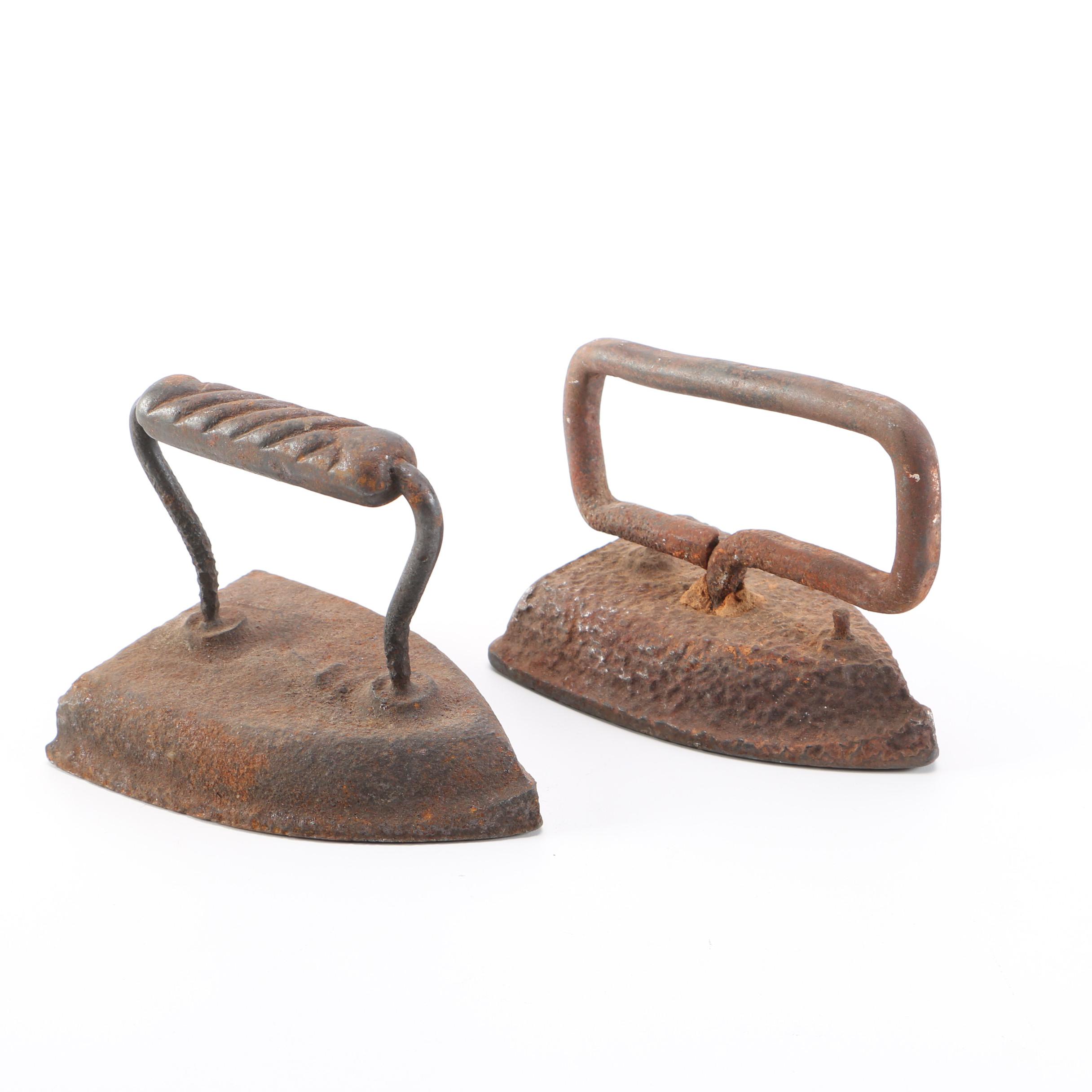 Two Vintage Sad Irons
