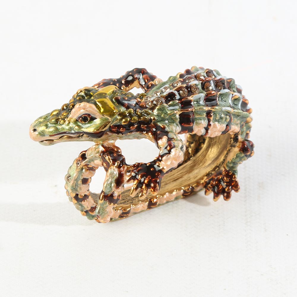Jay Strongwater Alligator Napkin Rings