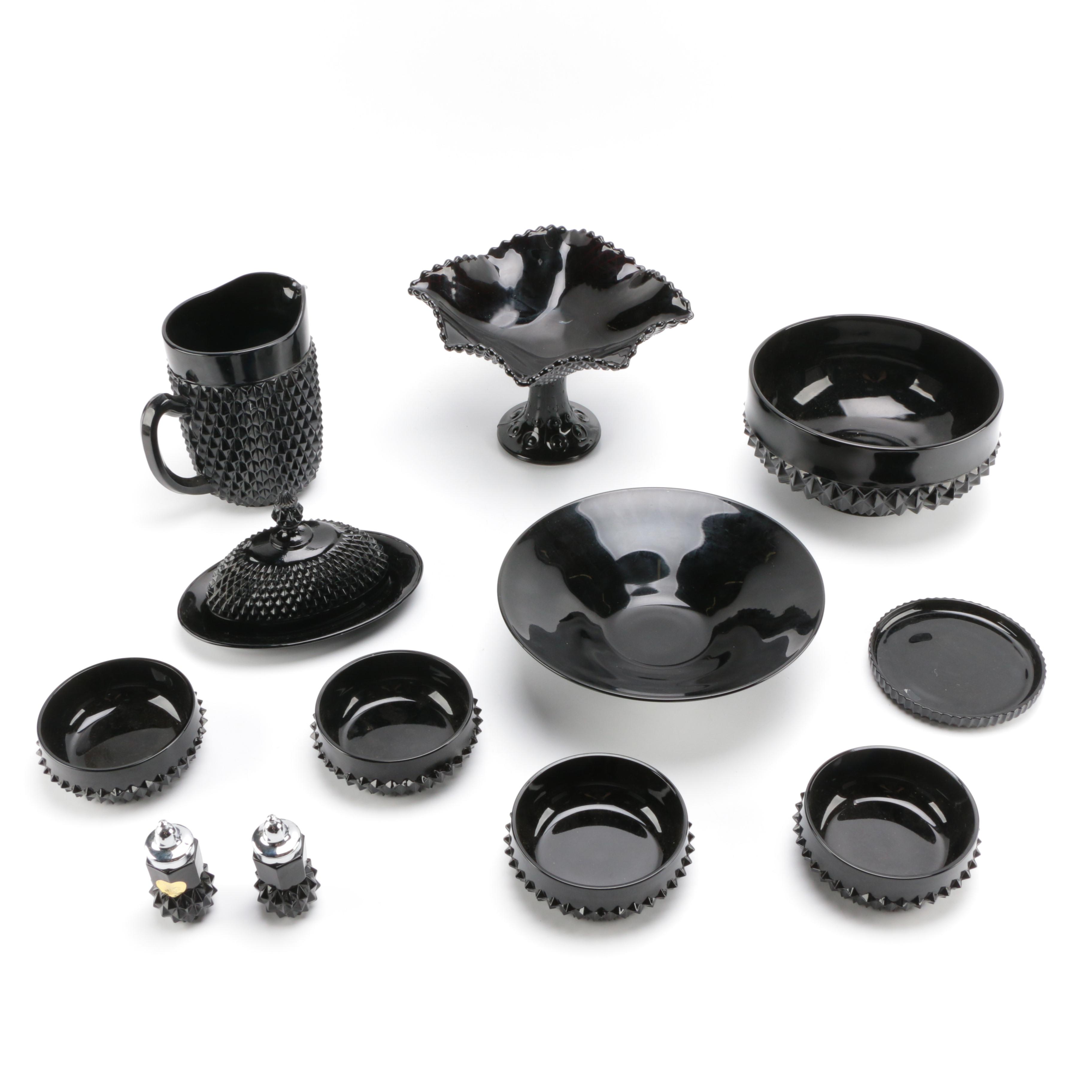 Tiara Exclusives Black Amethyst Glass Circa 1970