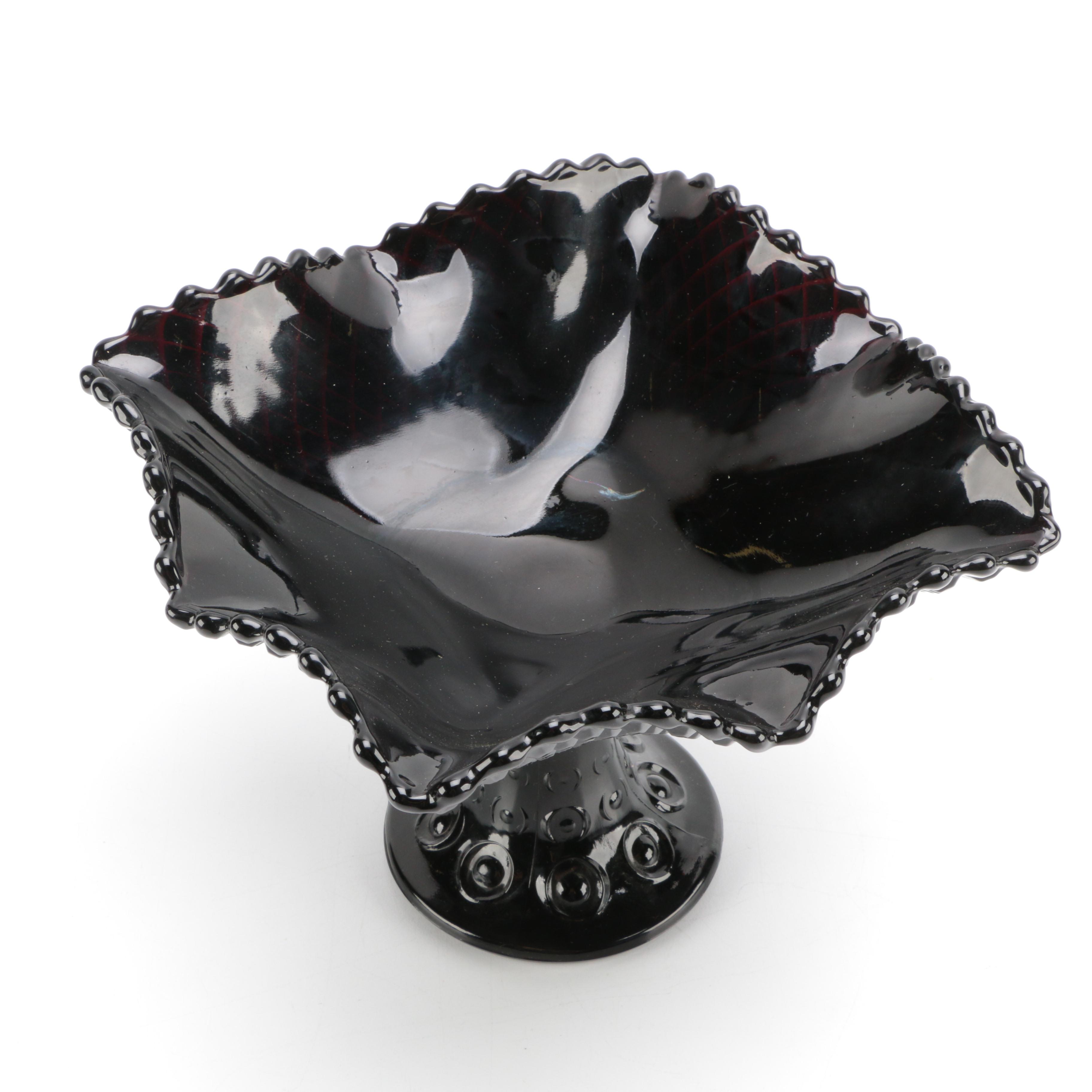 Tiara Exclusives Black Amethyst Glass Circa 1970